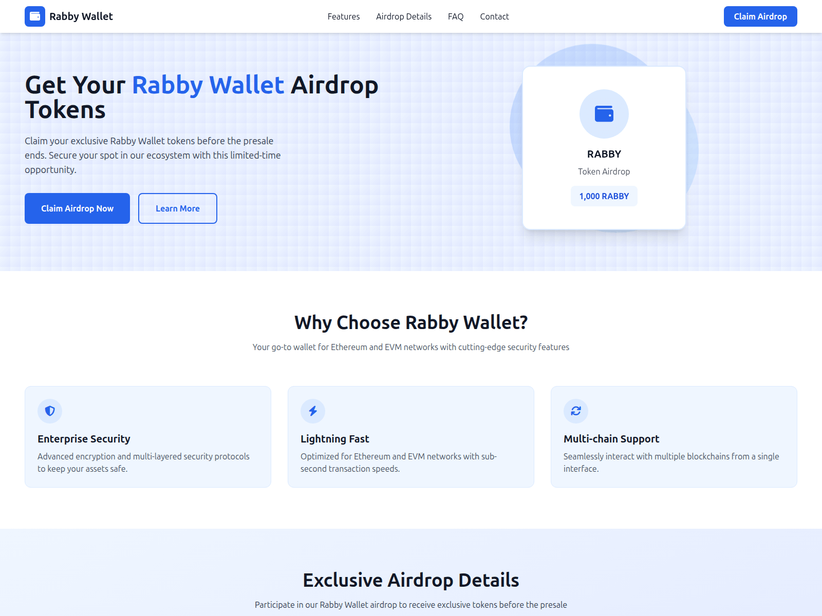 Screenshot of rabbyairdrops.xyz