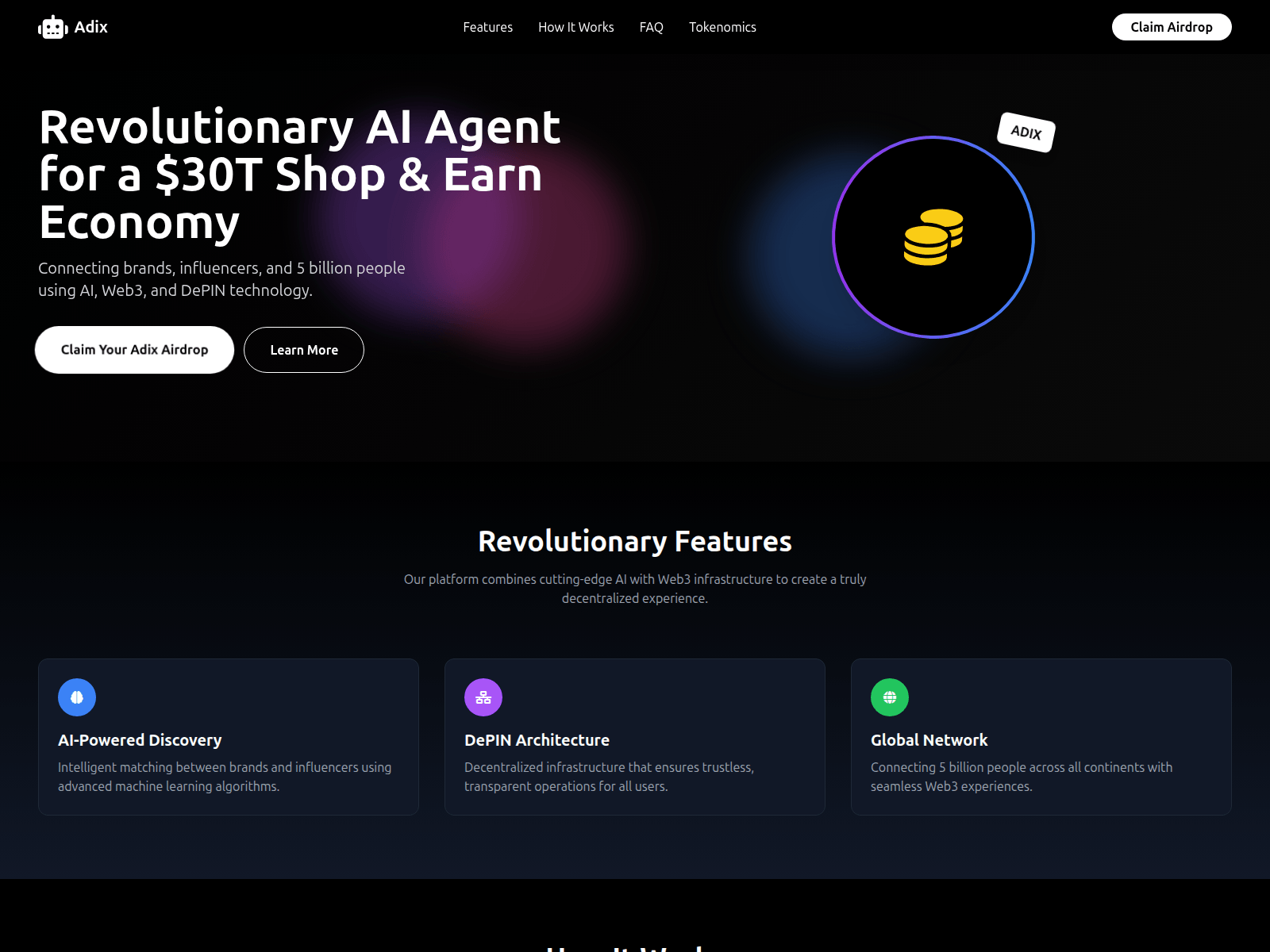 Screenshot of adixairdrop.xyz