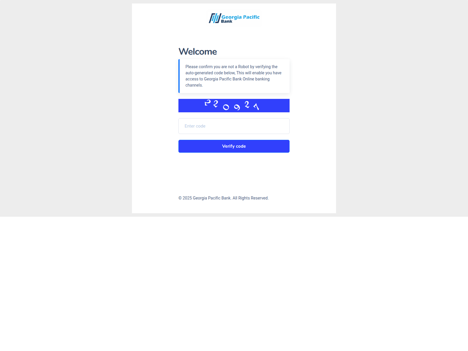 Screenshot of acct.georgiapacificbk.com