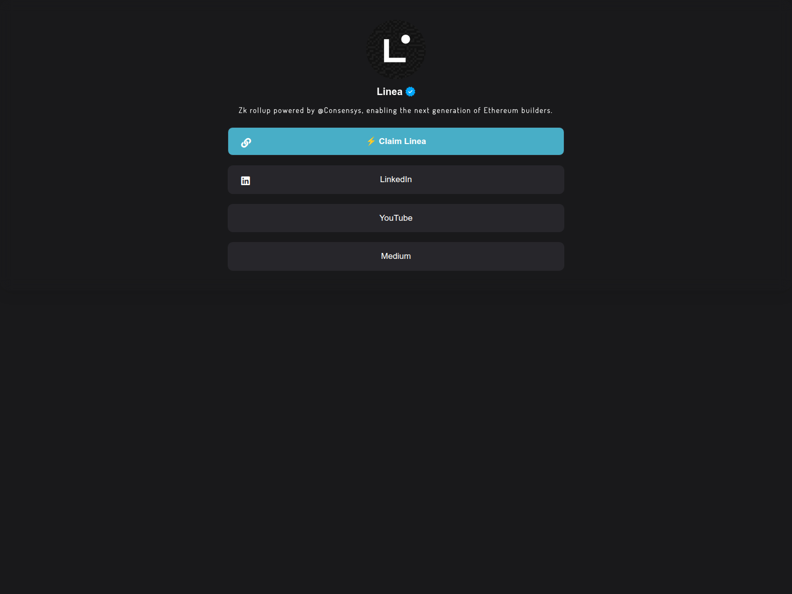 Screenshot of lfg.linea.cx