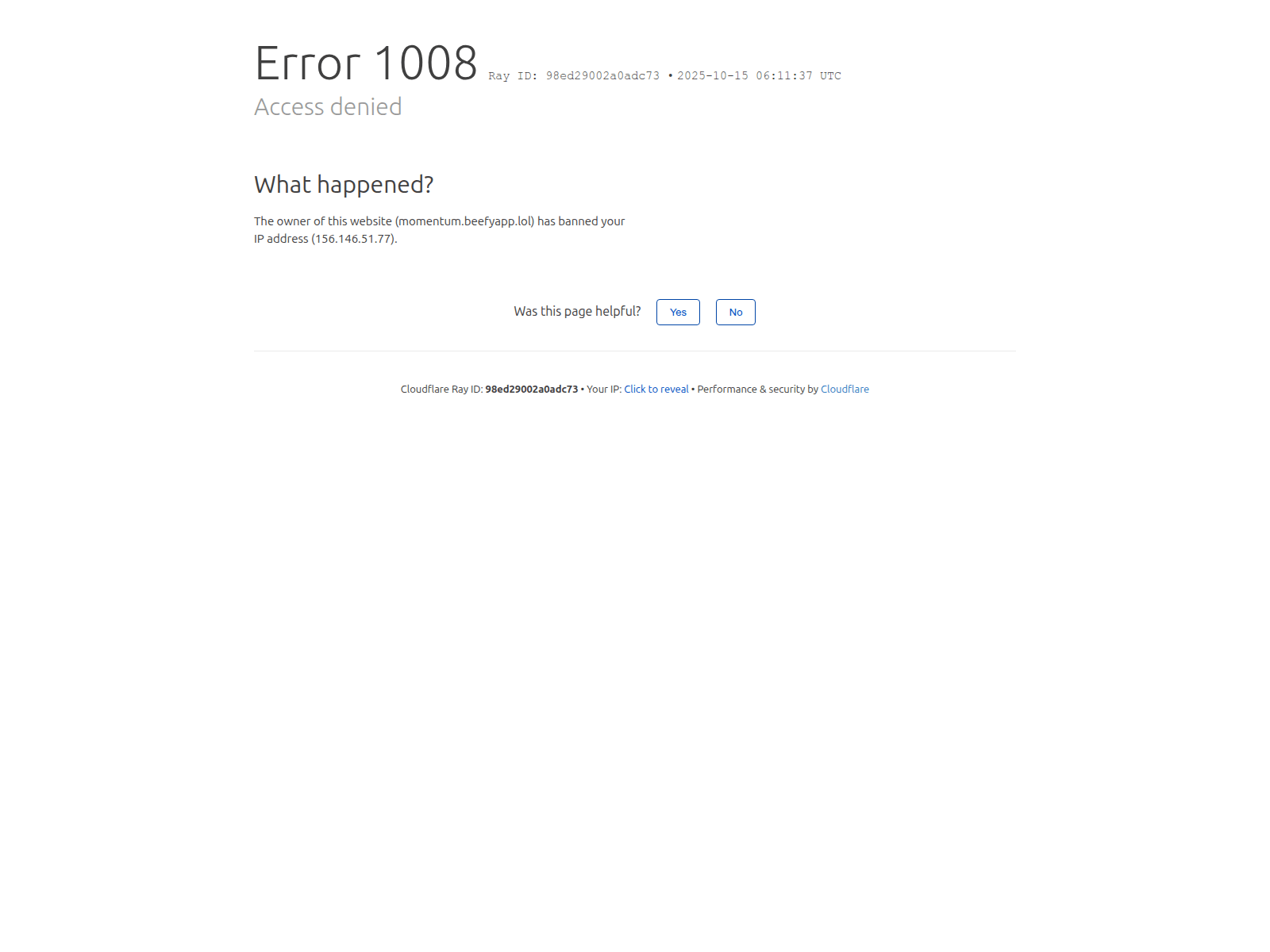 Screenshot of momentum.beefyapp.lol
