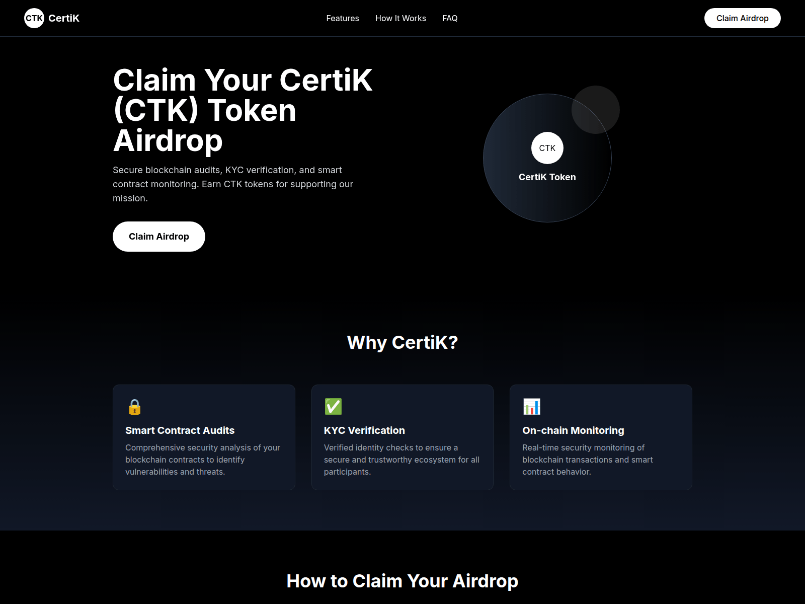 Screenshot of certikairdrop.xyz