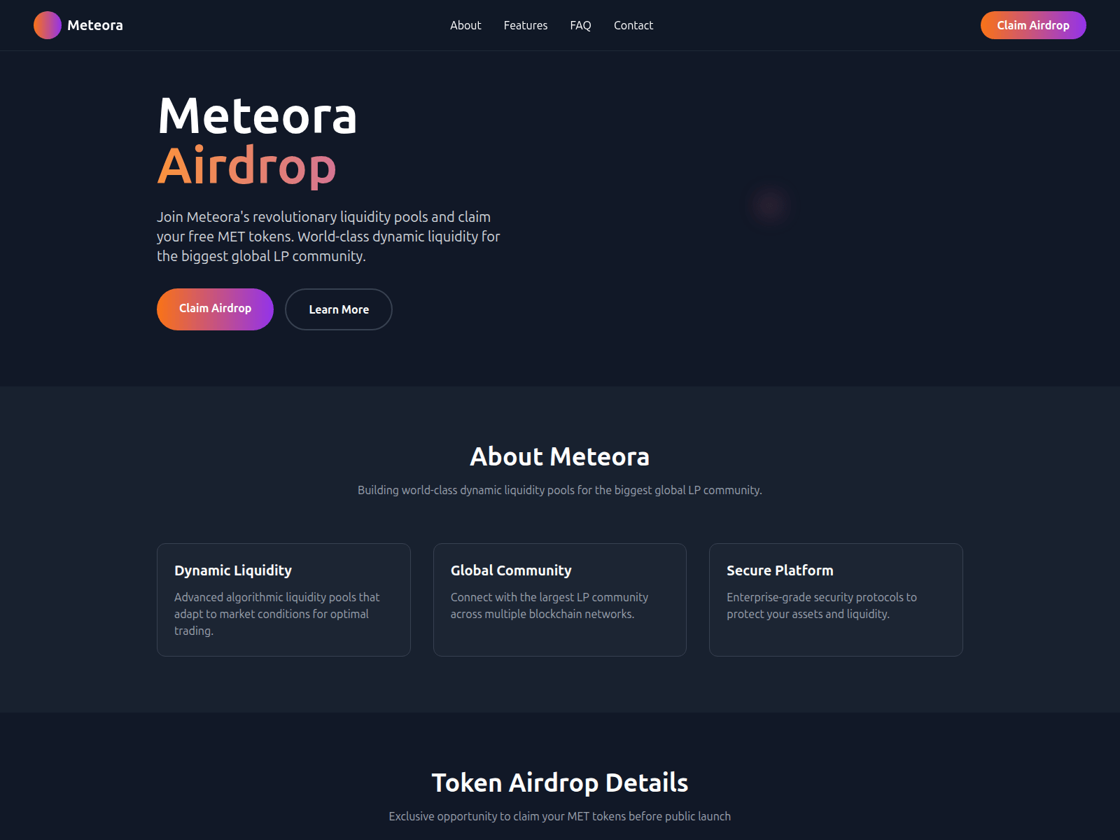 Screenshot of meteoraairdrop.xyz