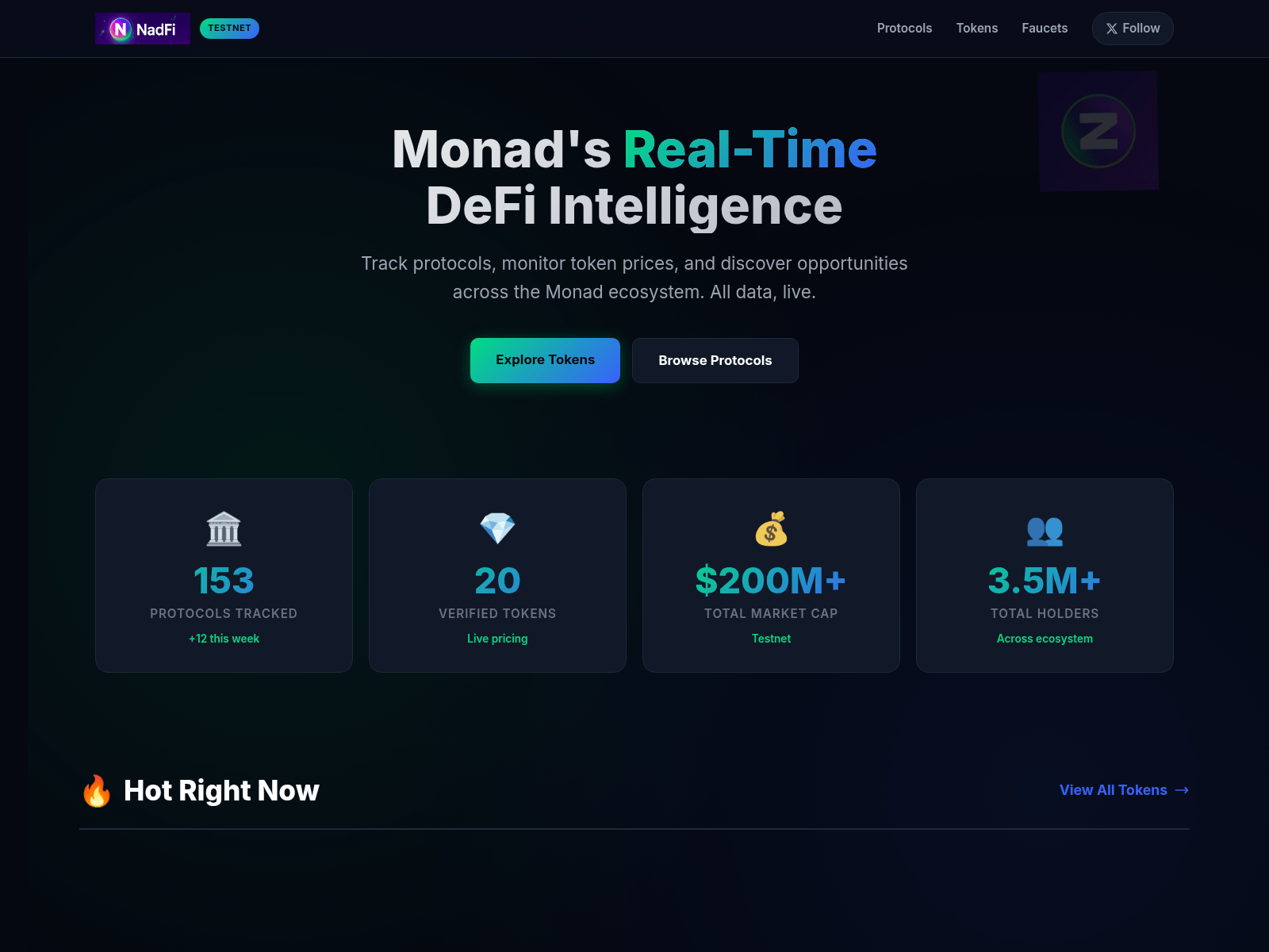 Screenshot of nadfi.xyz