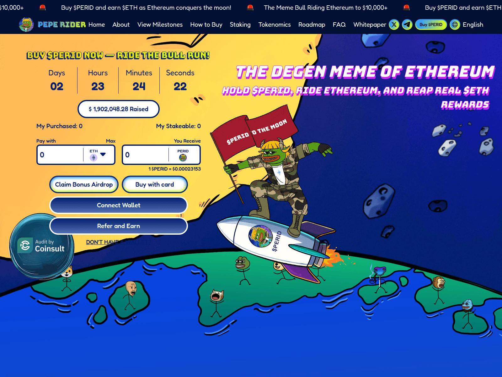 Screenshot of peperider.fun
