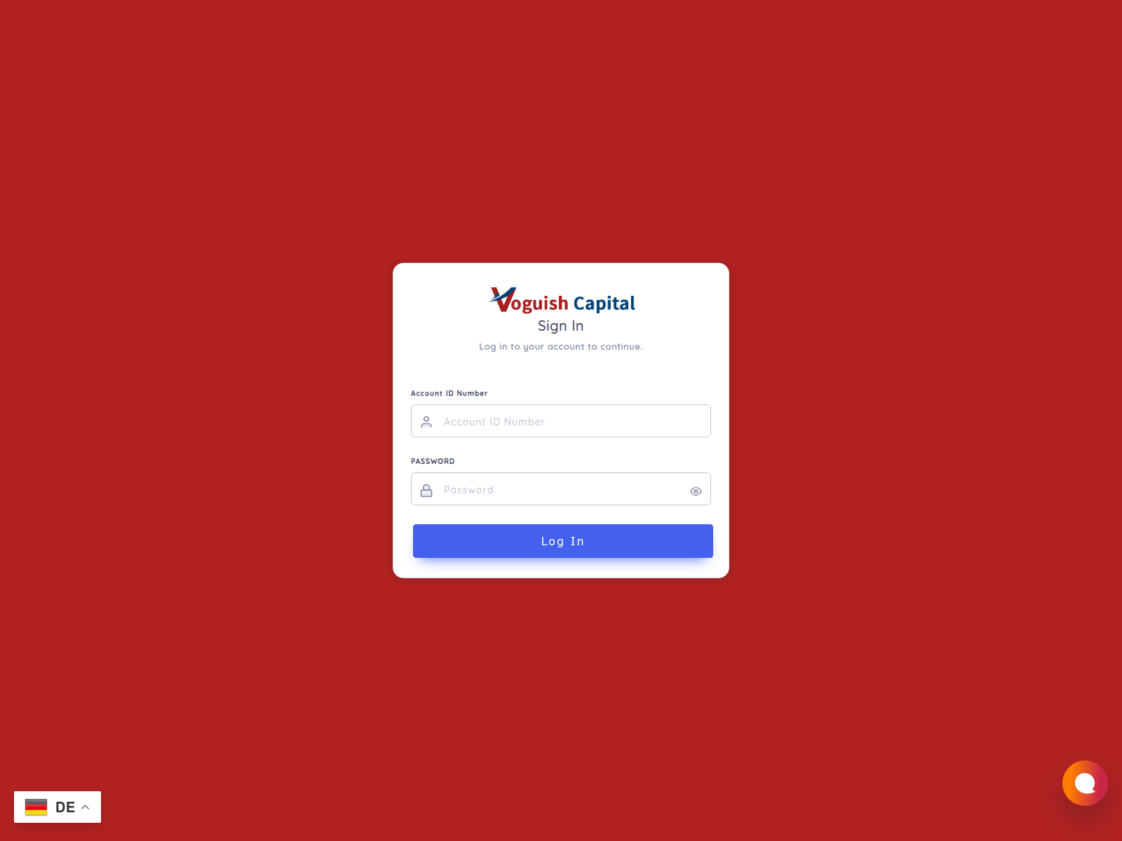 Screenshot of app.voguishcapital.com