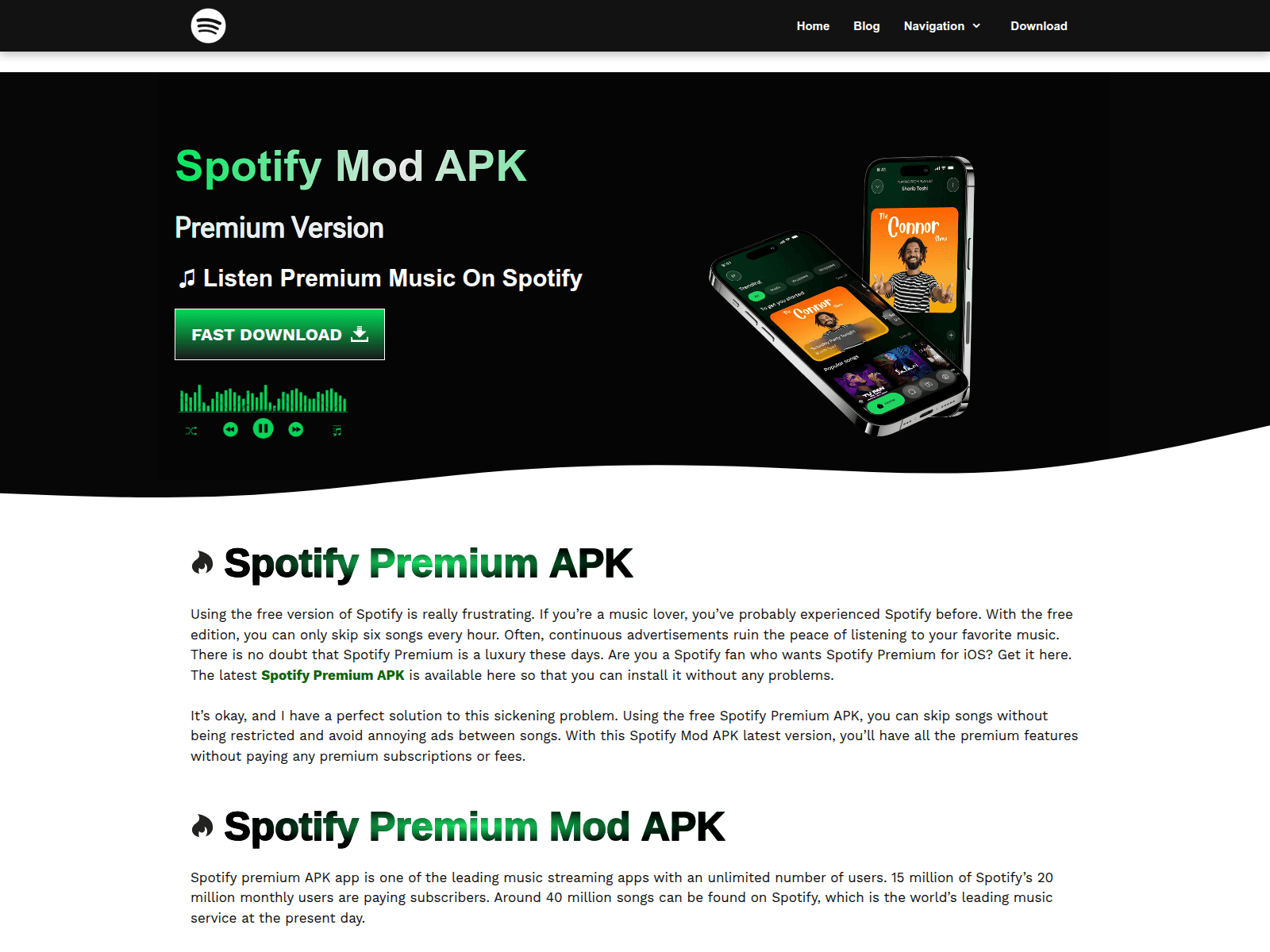 Screenshot of spotimod.org