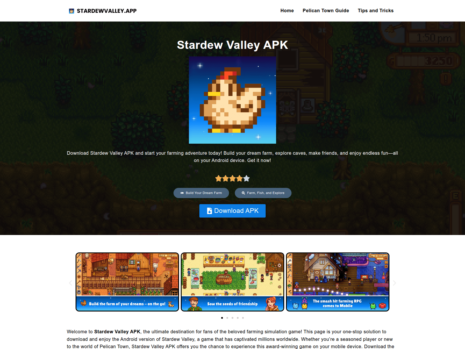 Screenshot of stardewvalley.app