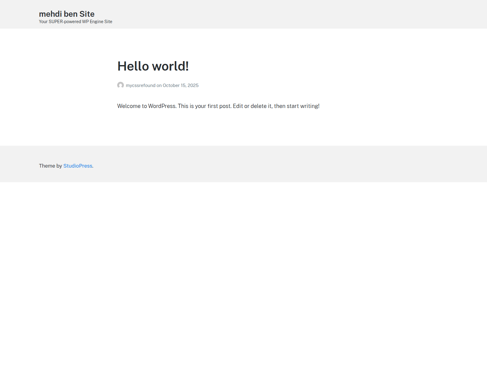 Screenshot of mycssrefound.wpenginepowered.com