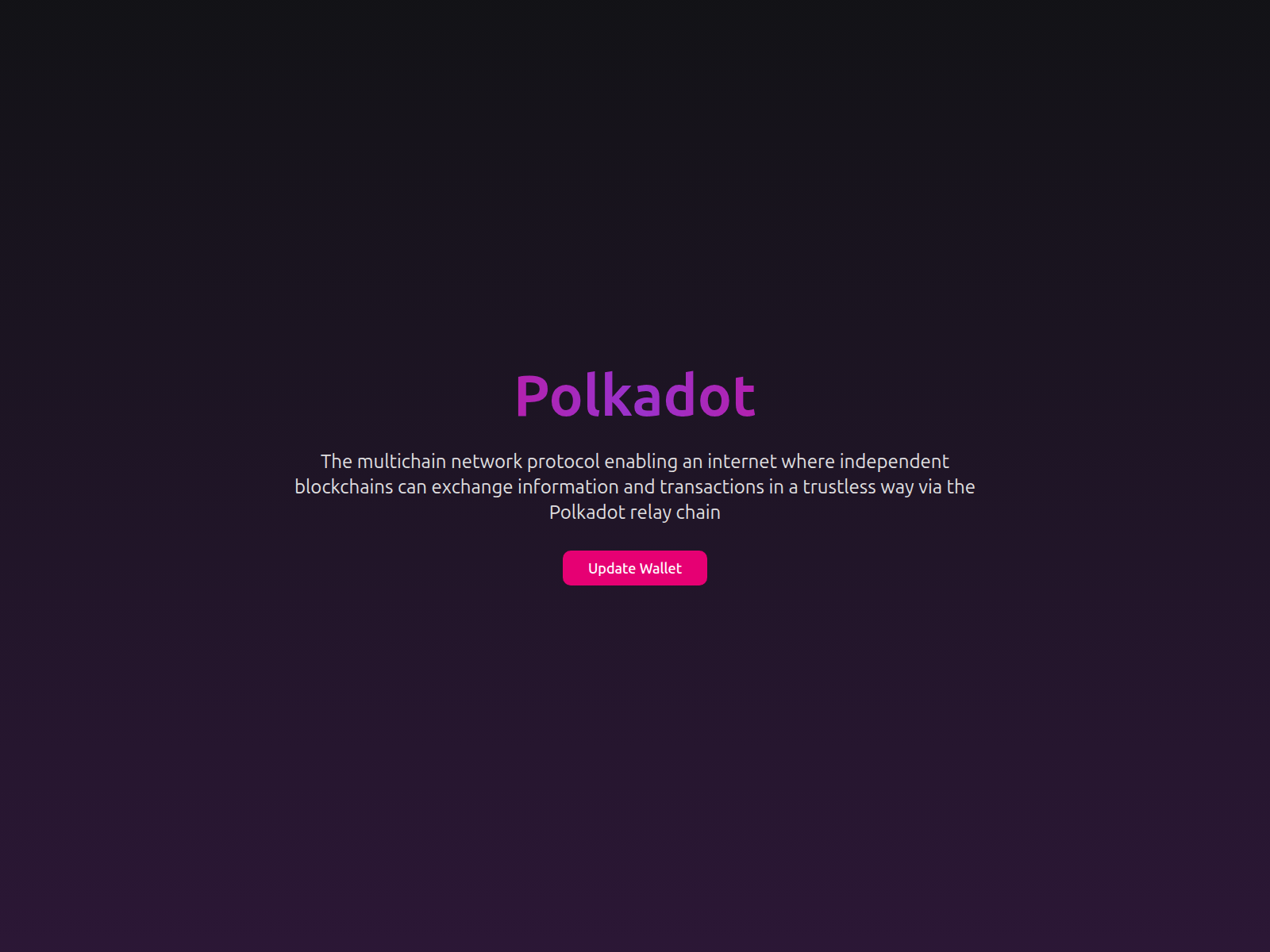 Screenshot of polkadotupdate.pages.dev