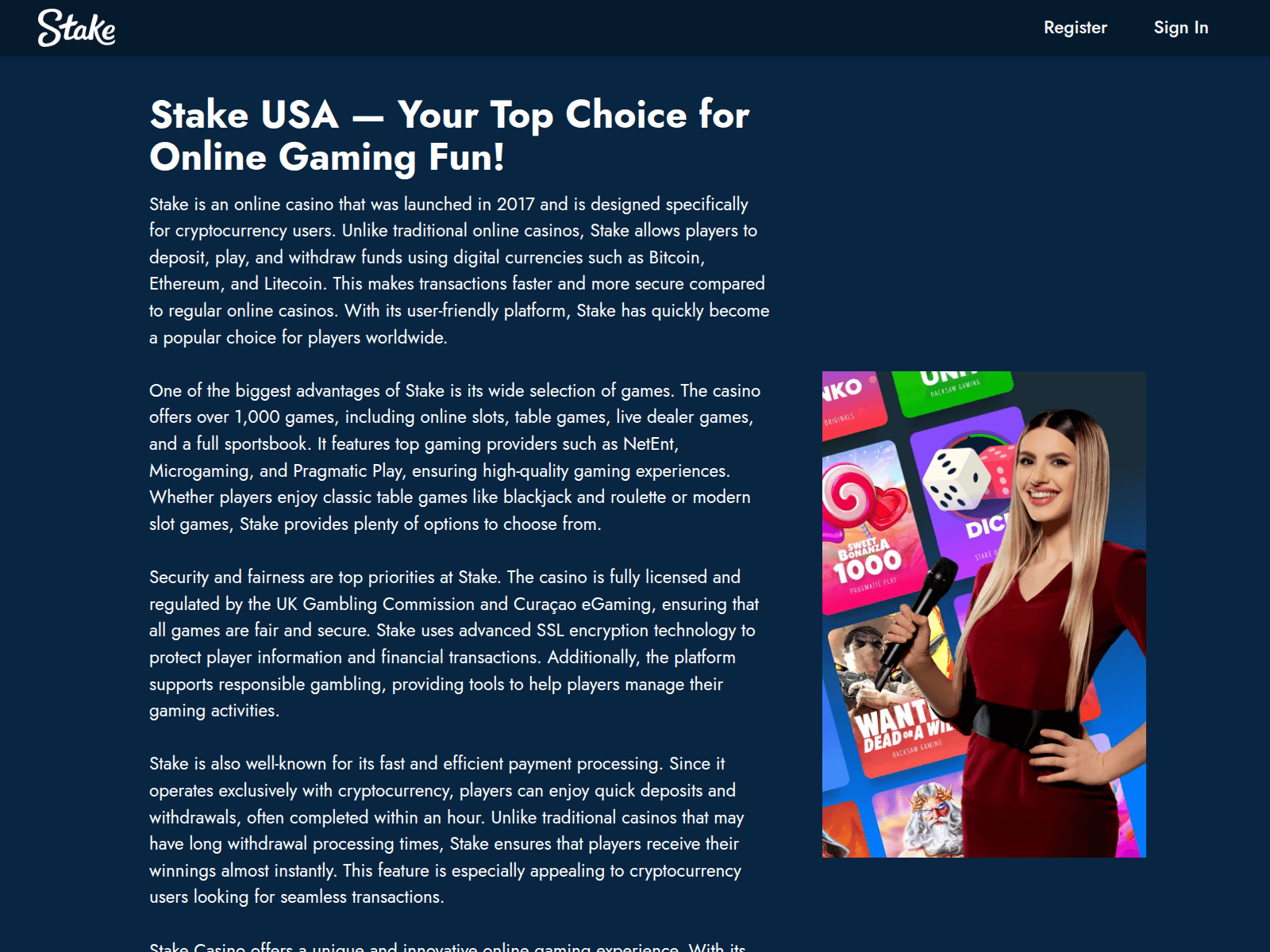 Screenshot of stakescasino.us