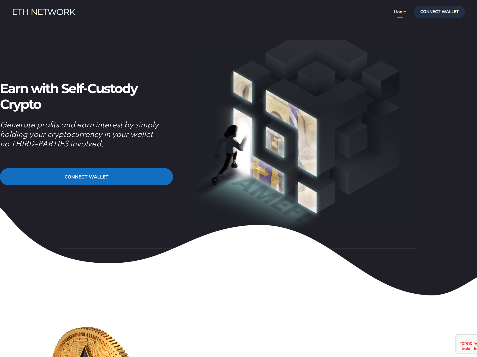 Screenshot of tokenchaindrop-evm.net