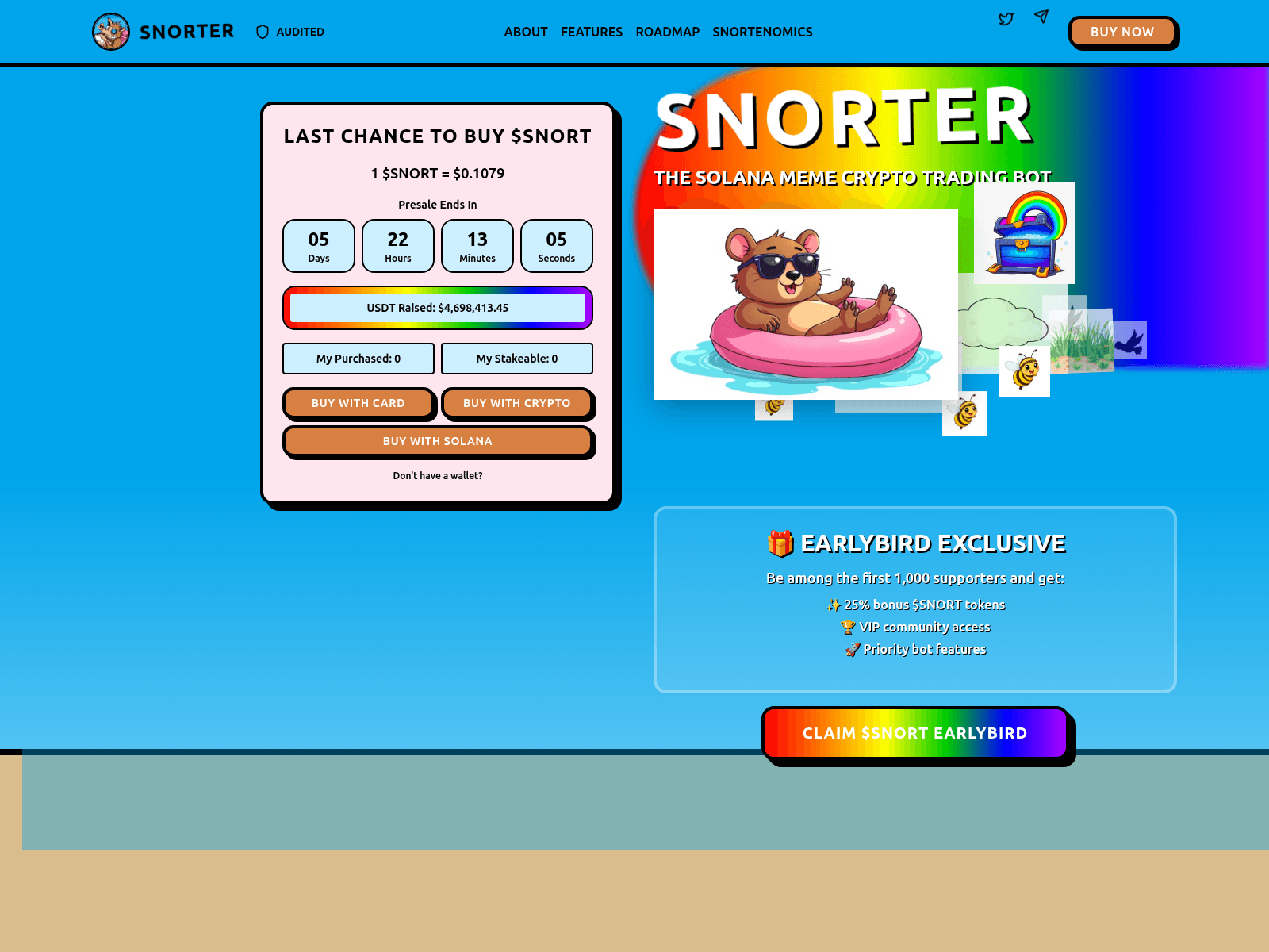 Screenshot of snorterclaim.xyz