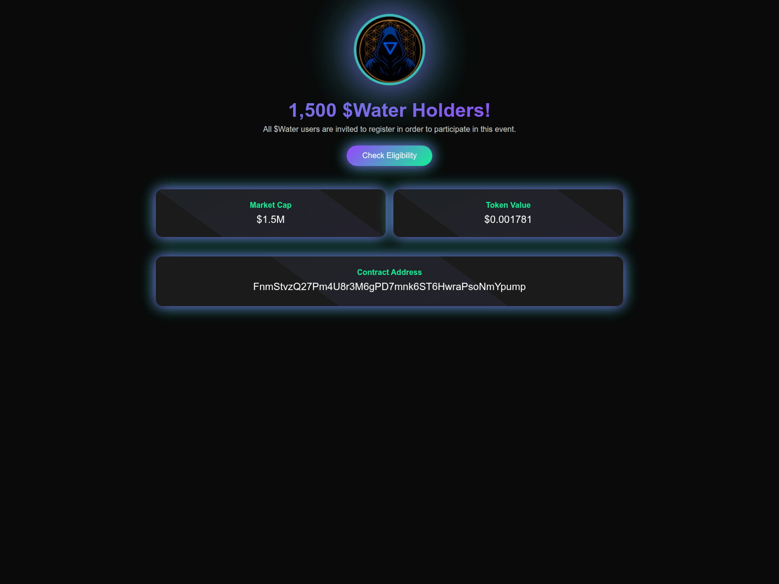 Screenshot of watercoinsol.com