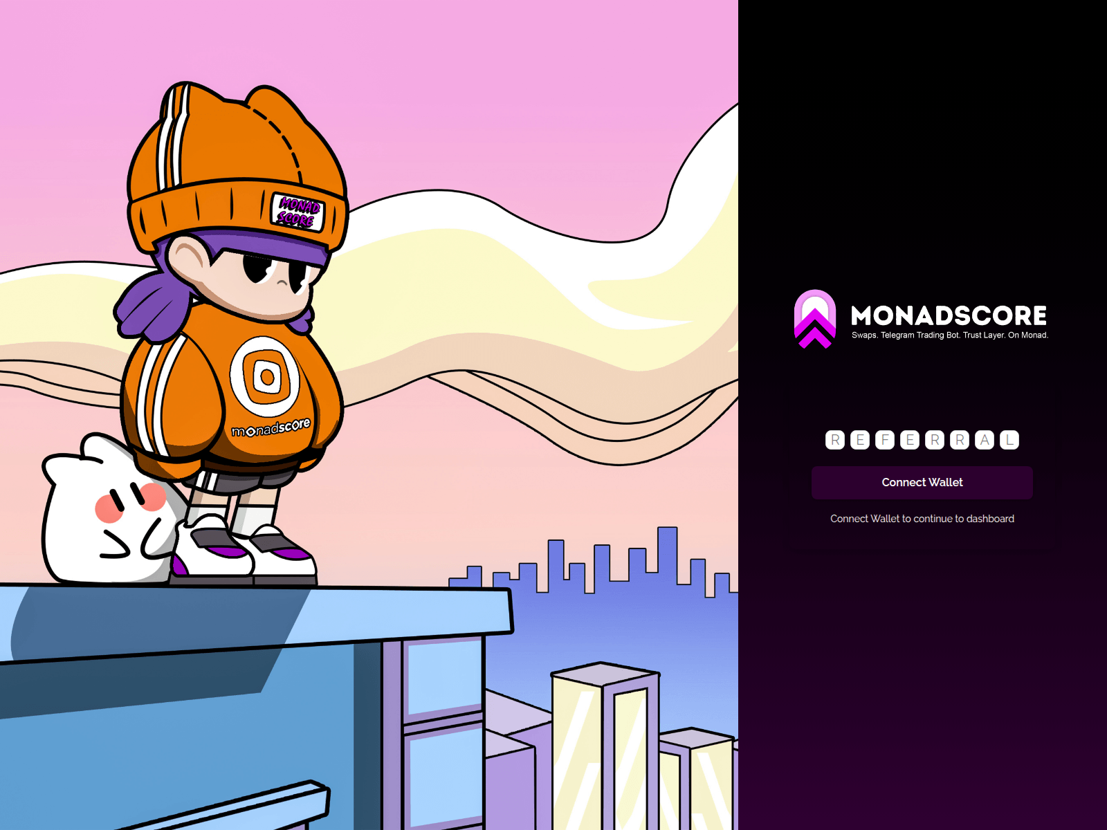 Screenshot of dashboard.monadscore.xyz