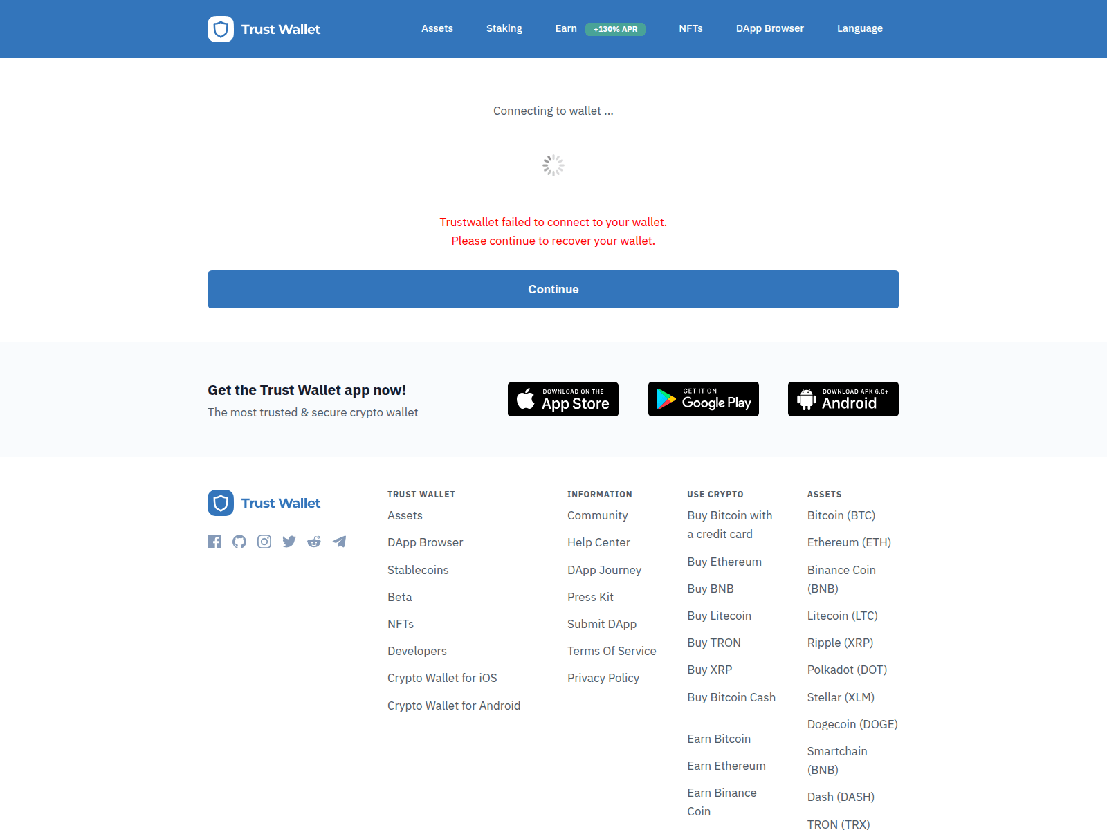 Screenshot of fixmainappnet.top