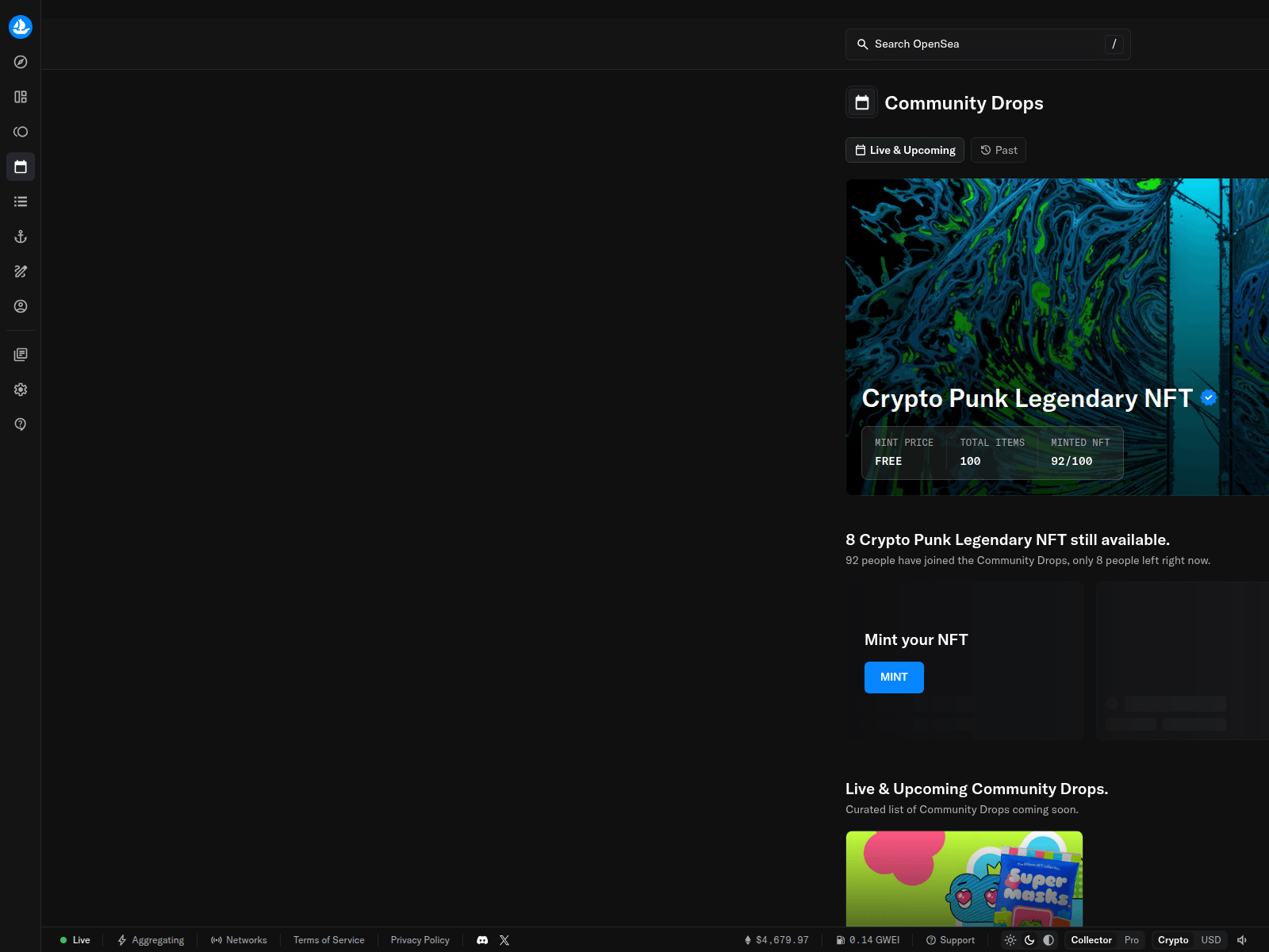 Screenshot of legendary-drops.app