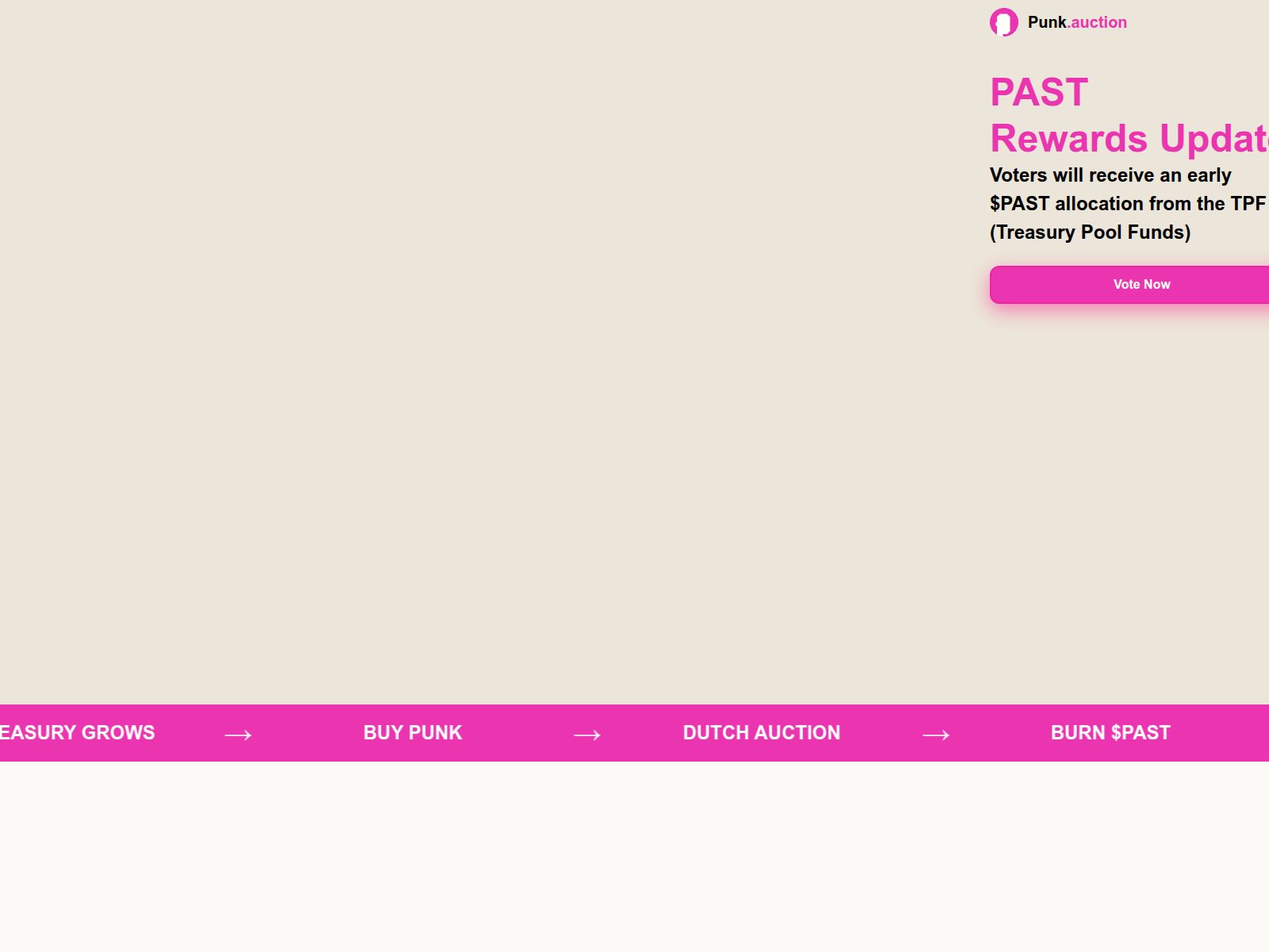 Screenshot of punksauction.pages.dev