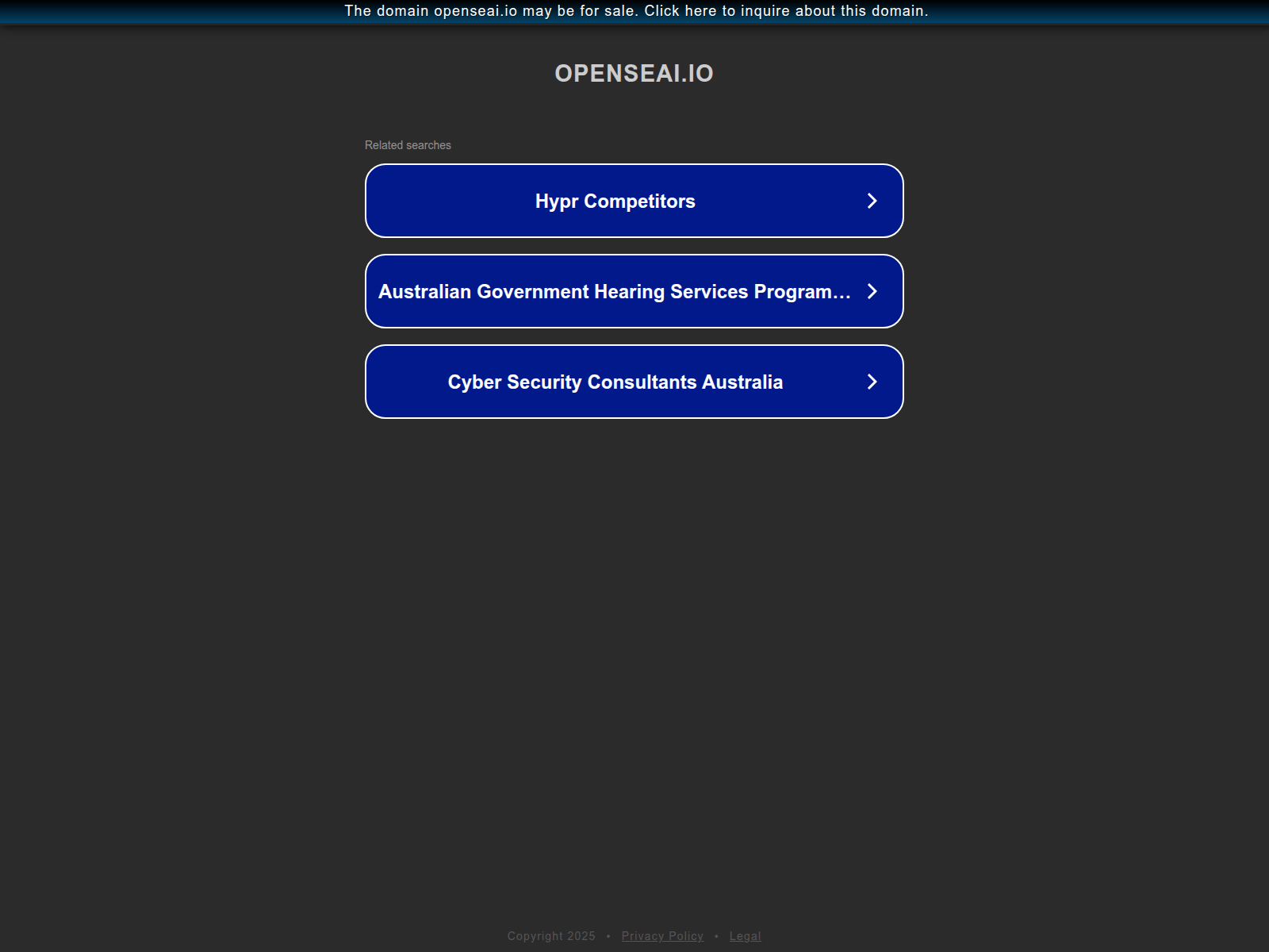 Screenshot of openseai.io