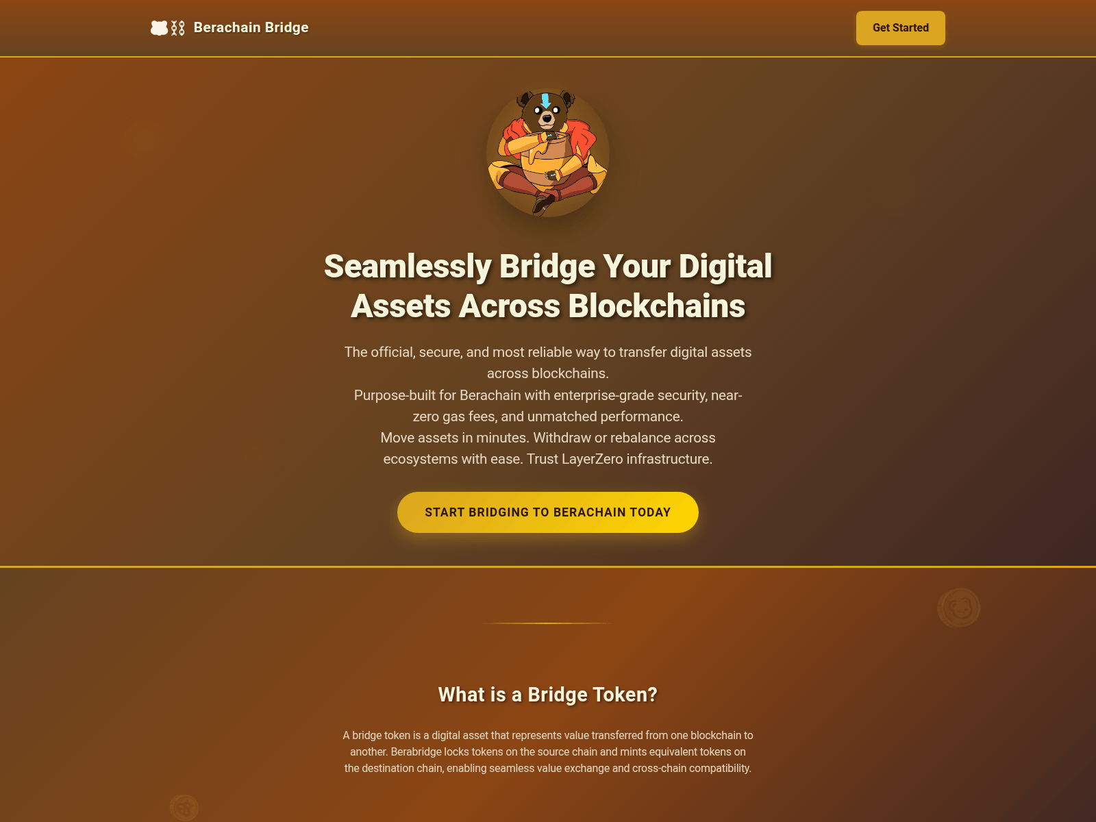 Screenshot of bridge-bera-chain.app