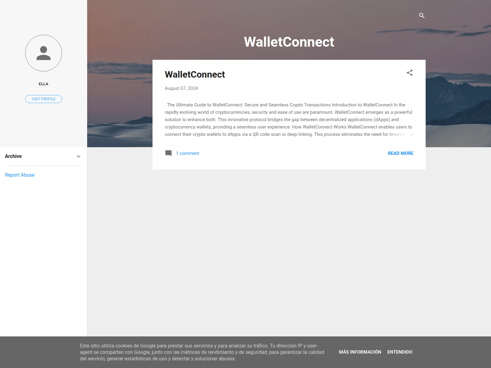 Screenshot of walletconnectt.blogspot.com