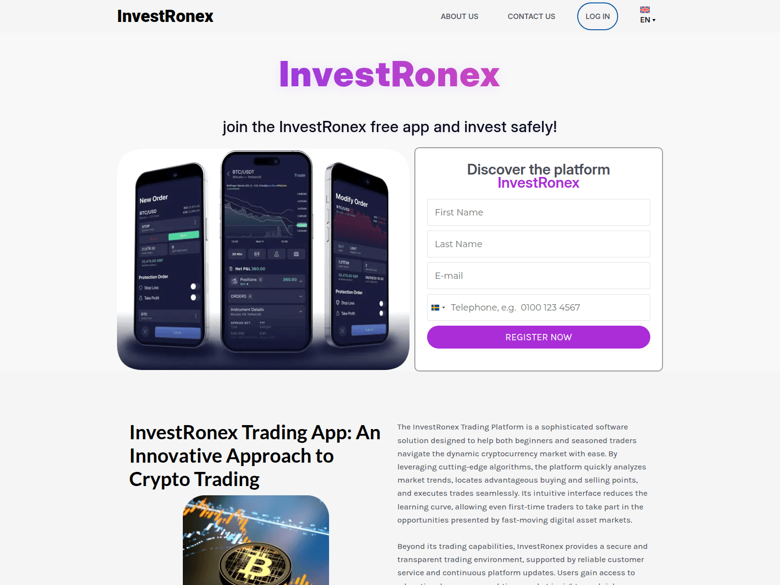 Screenshot of investronex-app-ai.com