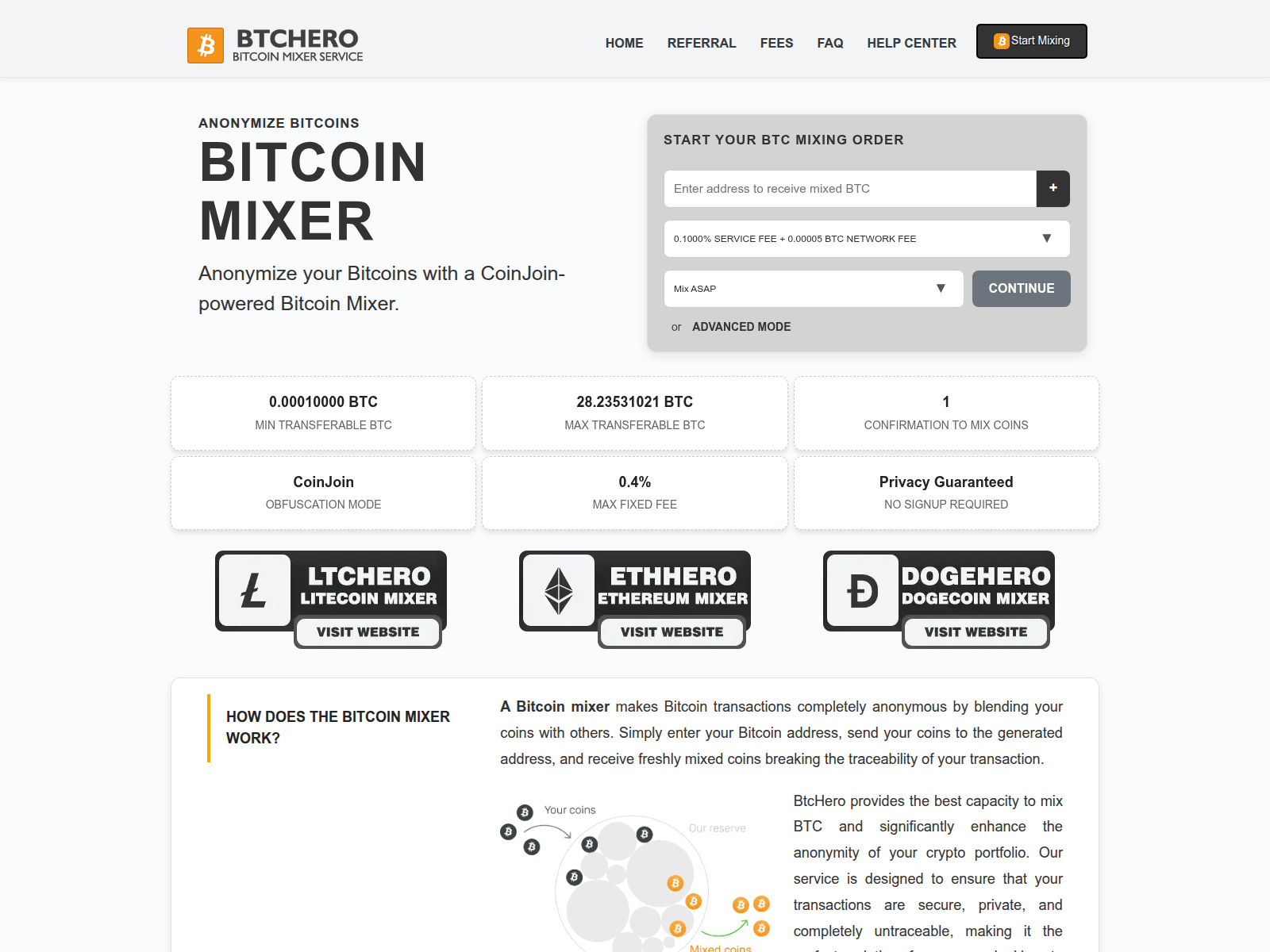 Screenshot of btchero.pro