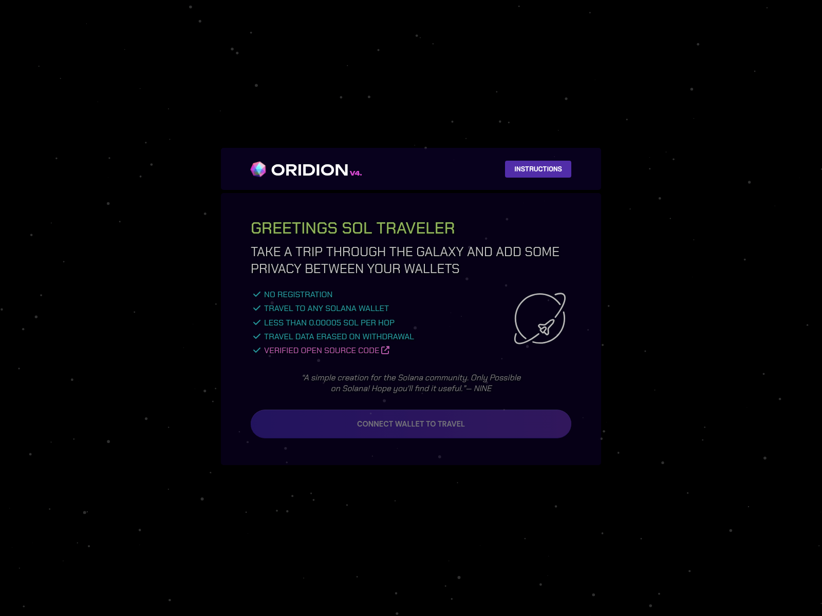 Screenshot of oridion.xyz