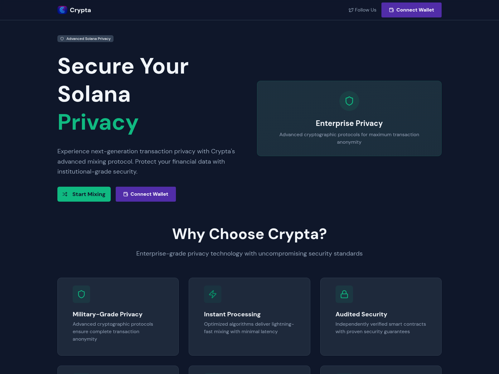 Forensic screenshot of crypta.run