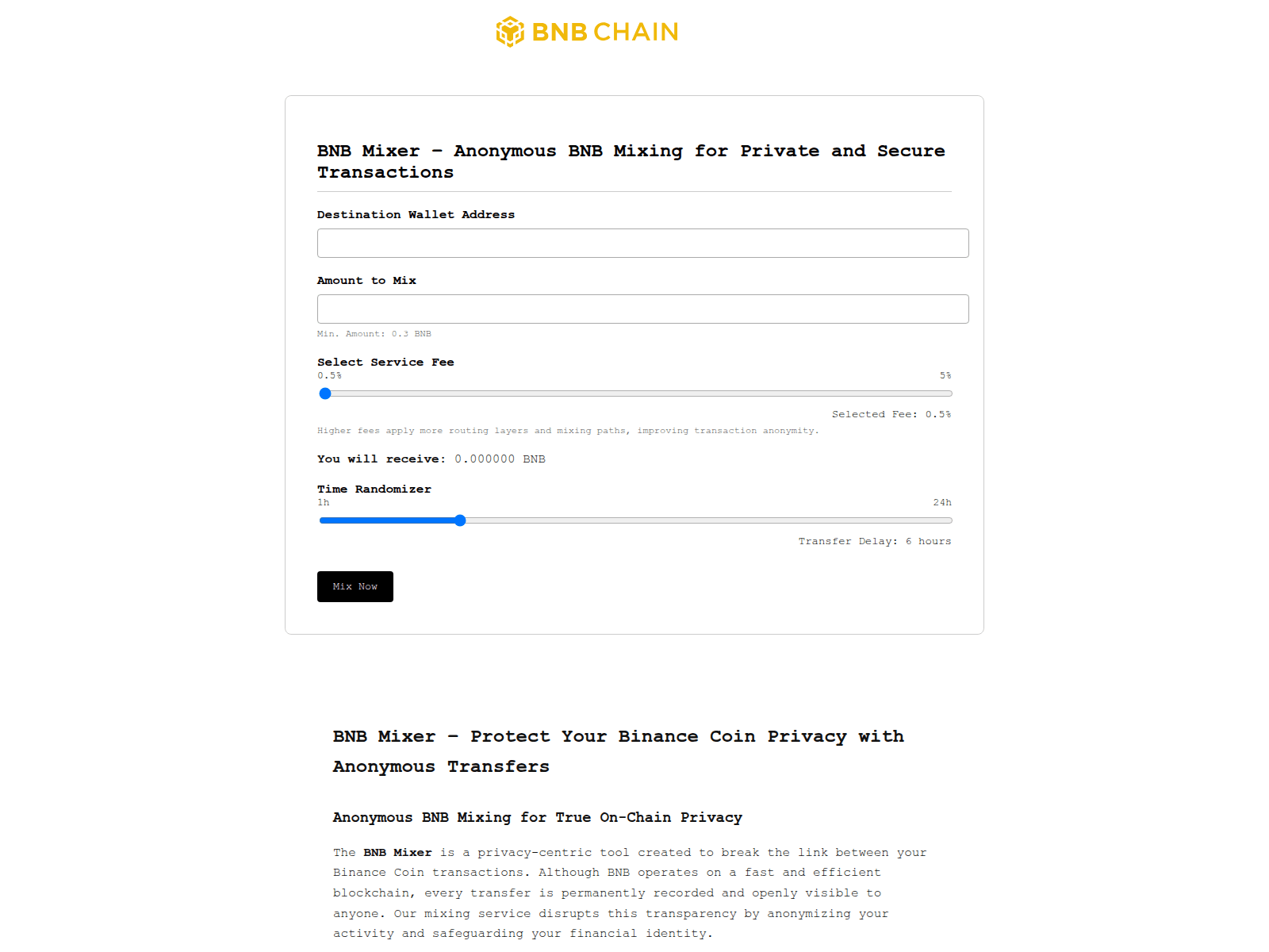 Screenshot of privacyblend.com