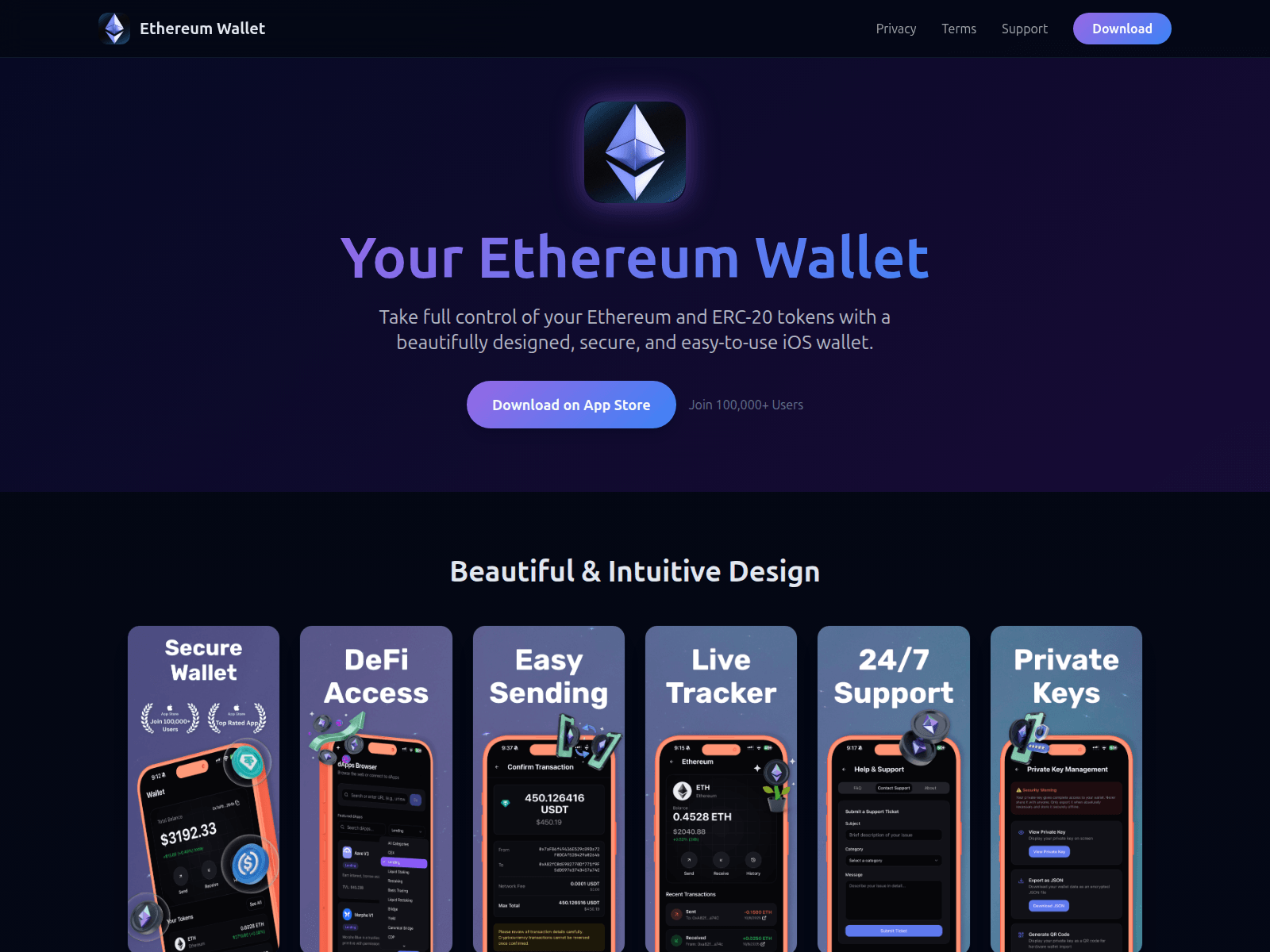 Screenshot of ethereumwallet.pro