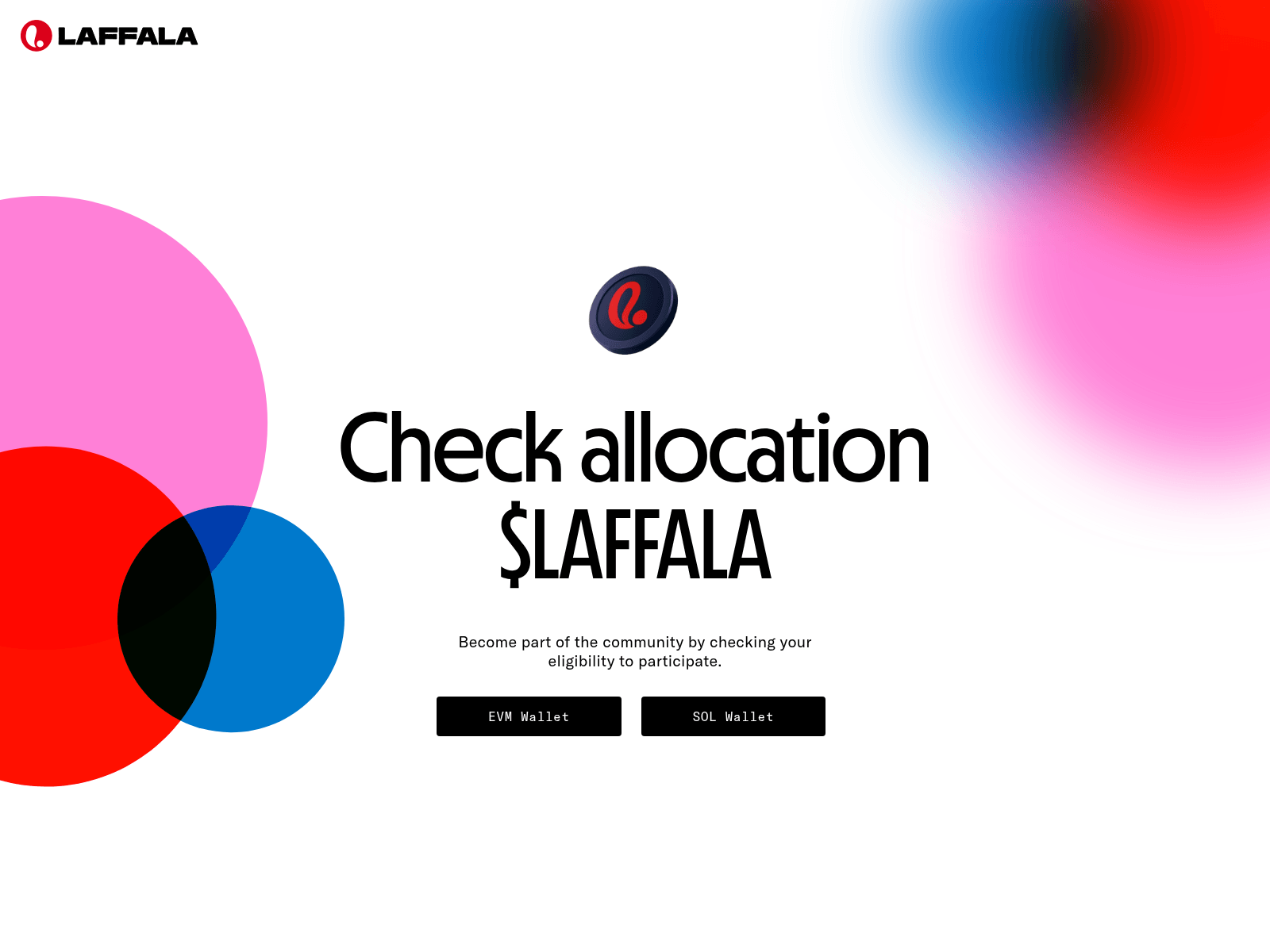 Screenshot of airdrop.laffala.com