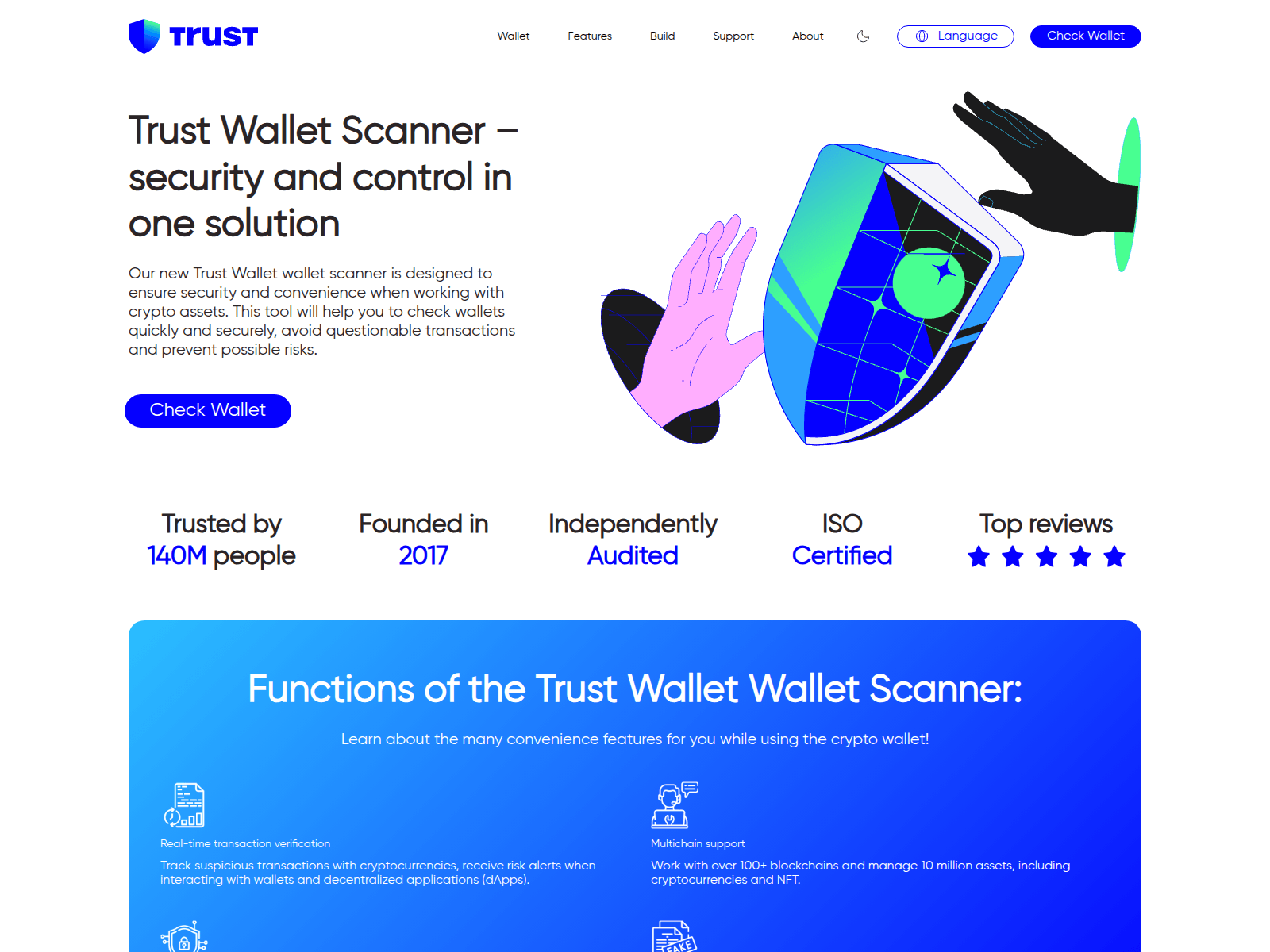 Screenshot of aml.check-trustwallets.com