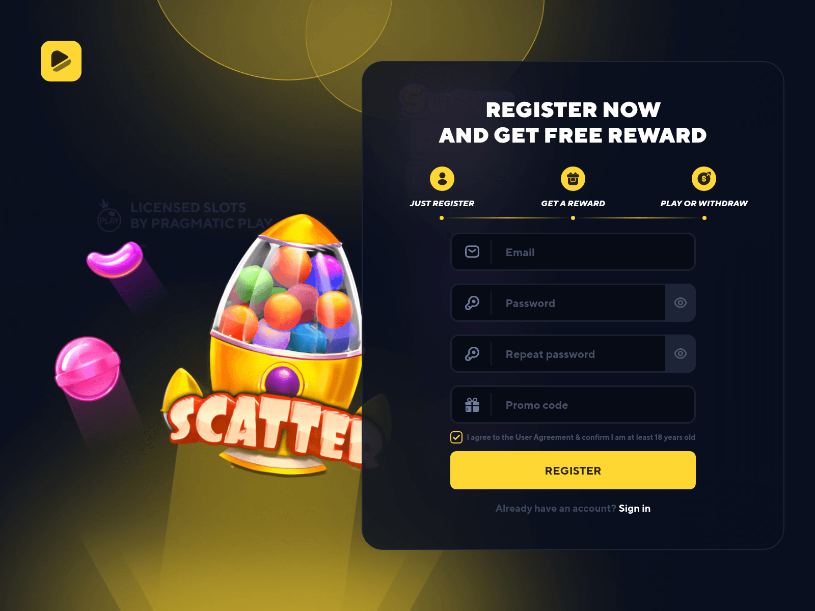 Screenshot of bitspin.us