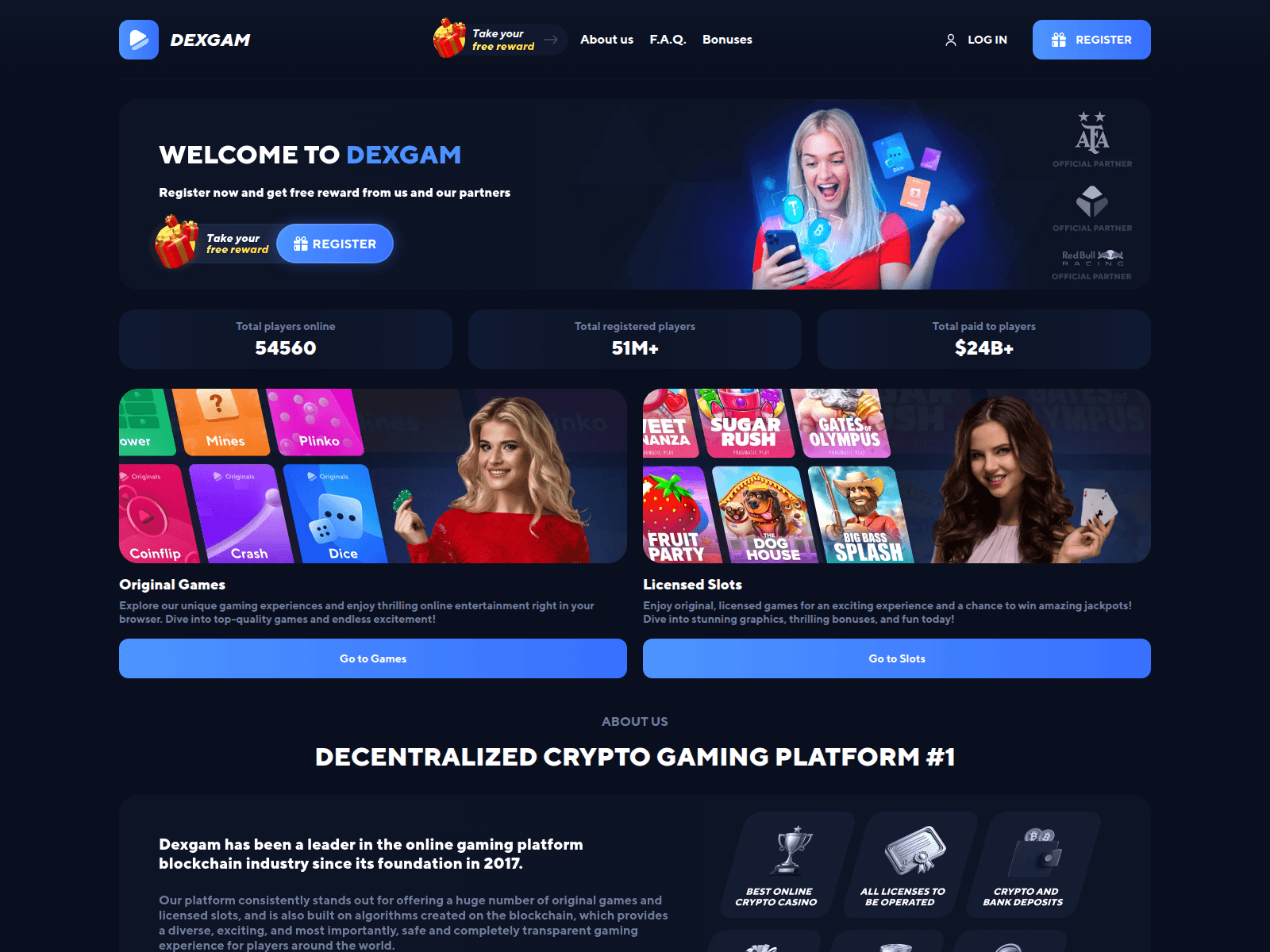 Screenshot of dexgam.com