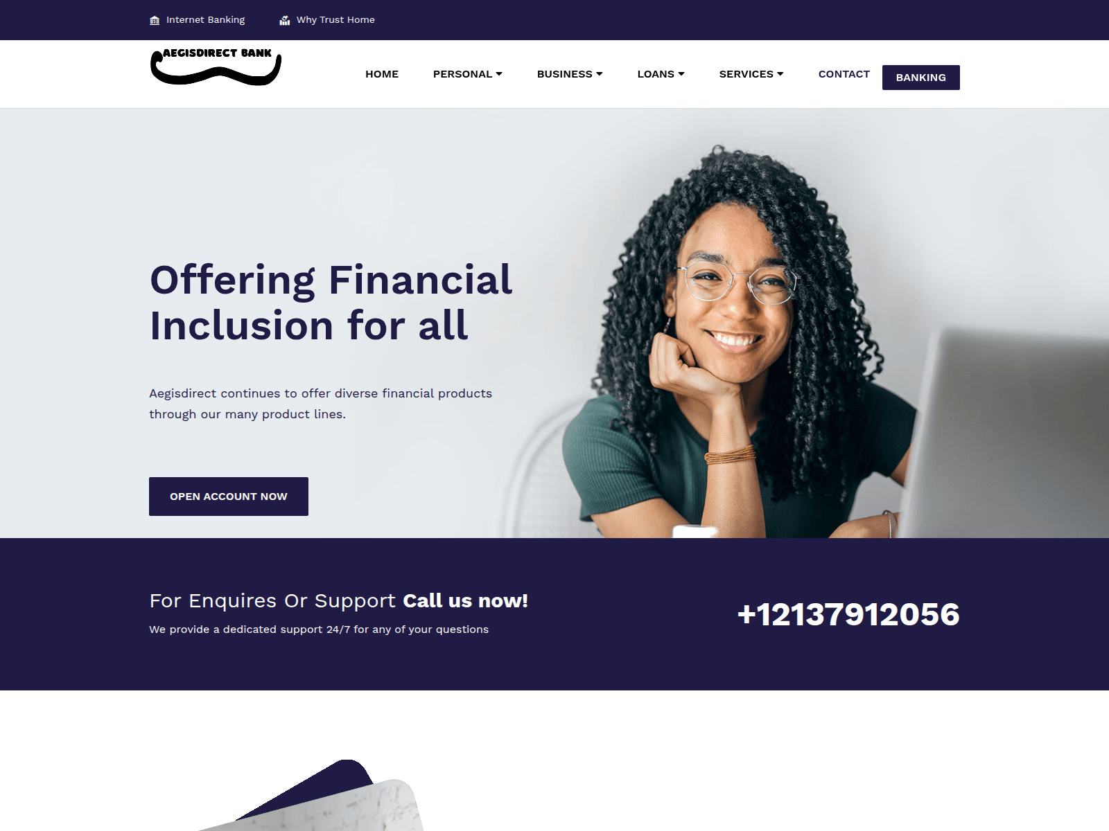 Screenshot of aegisdirect.org