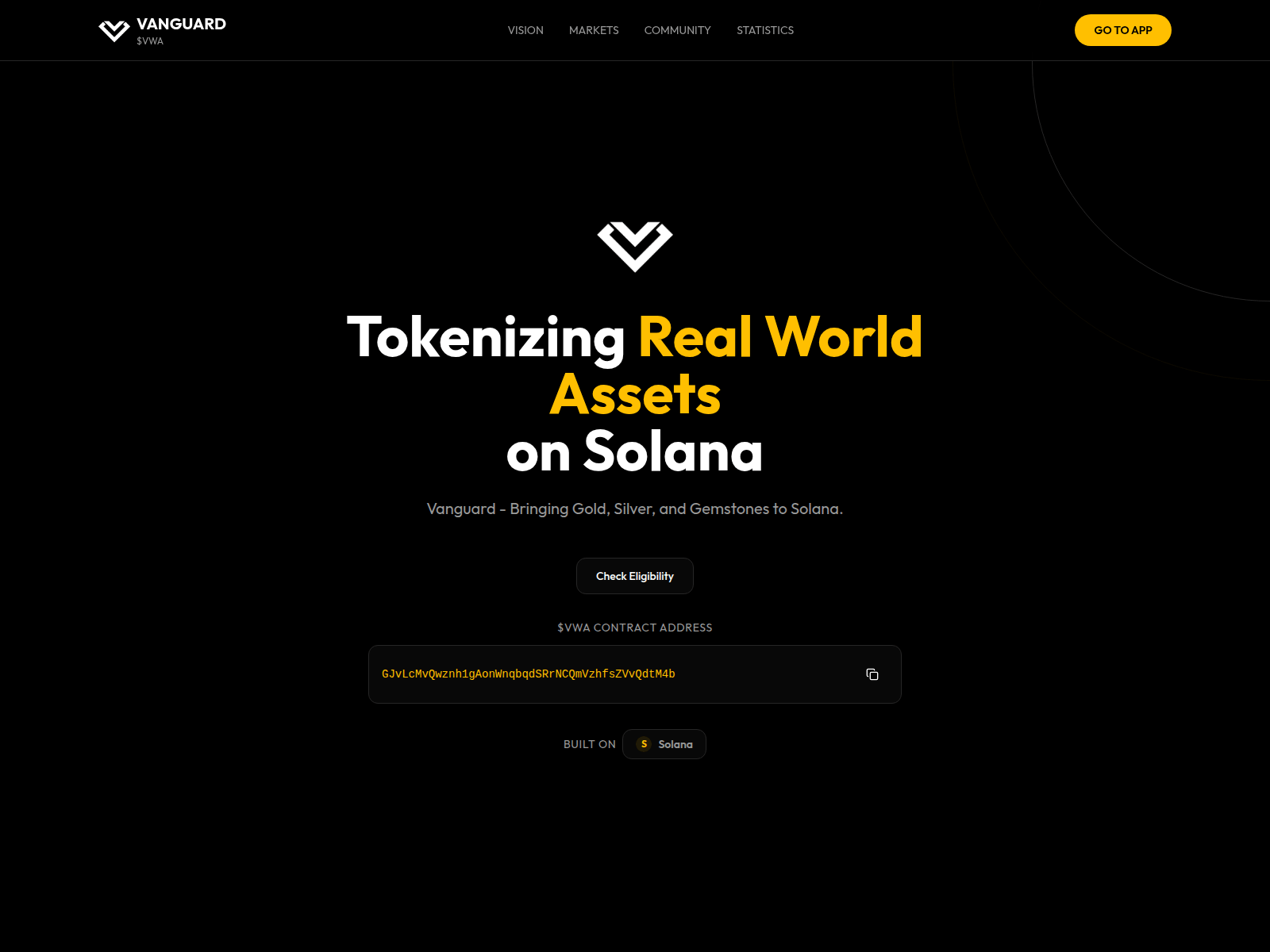Screenshot of vwasolana.xyz