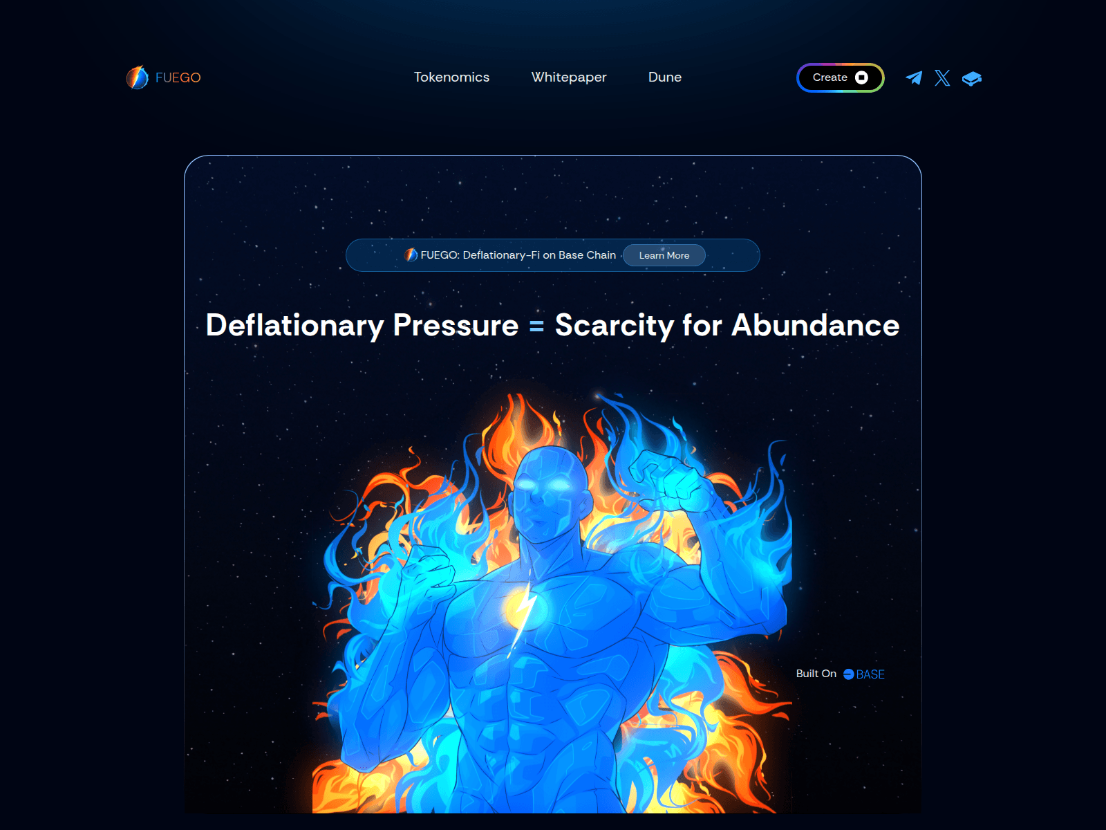 Screenshot of fuegobase.io