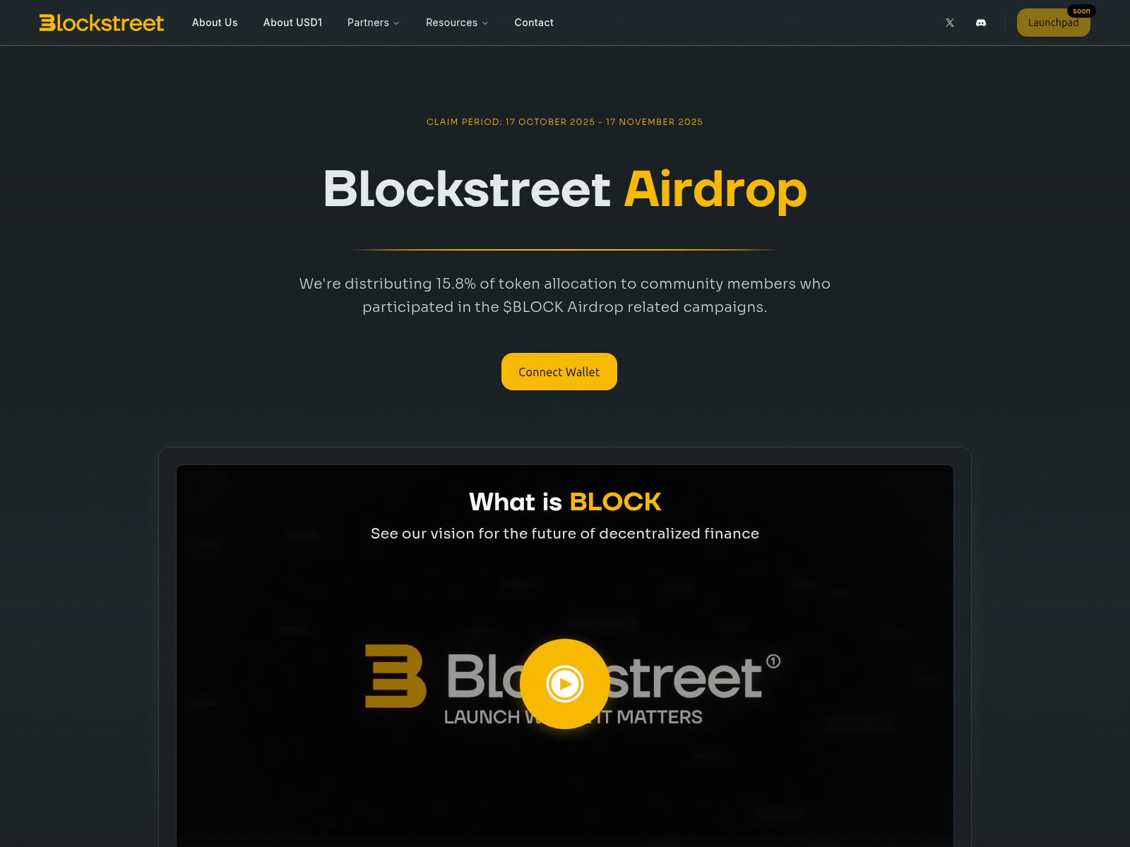 Screenshot of dapp-blockstreet.xyz