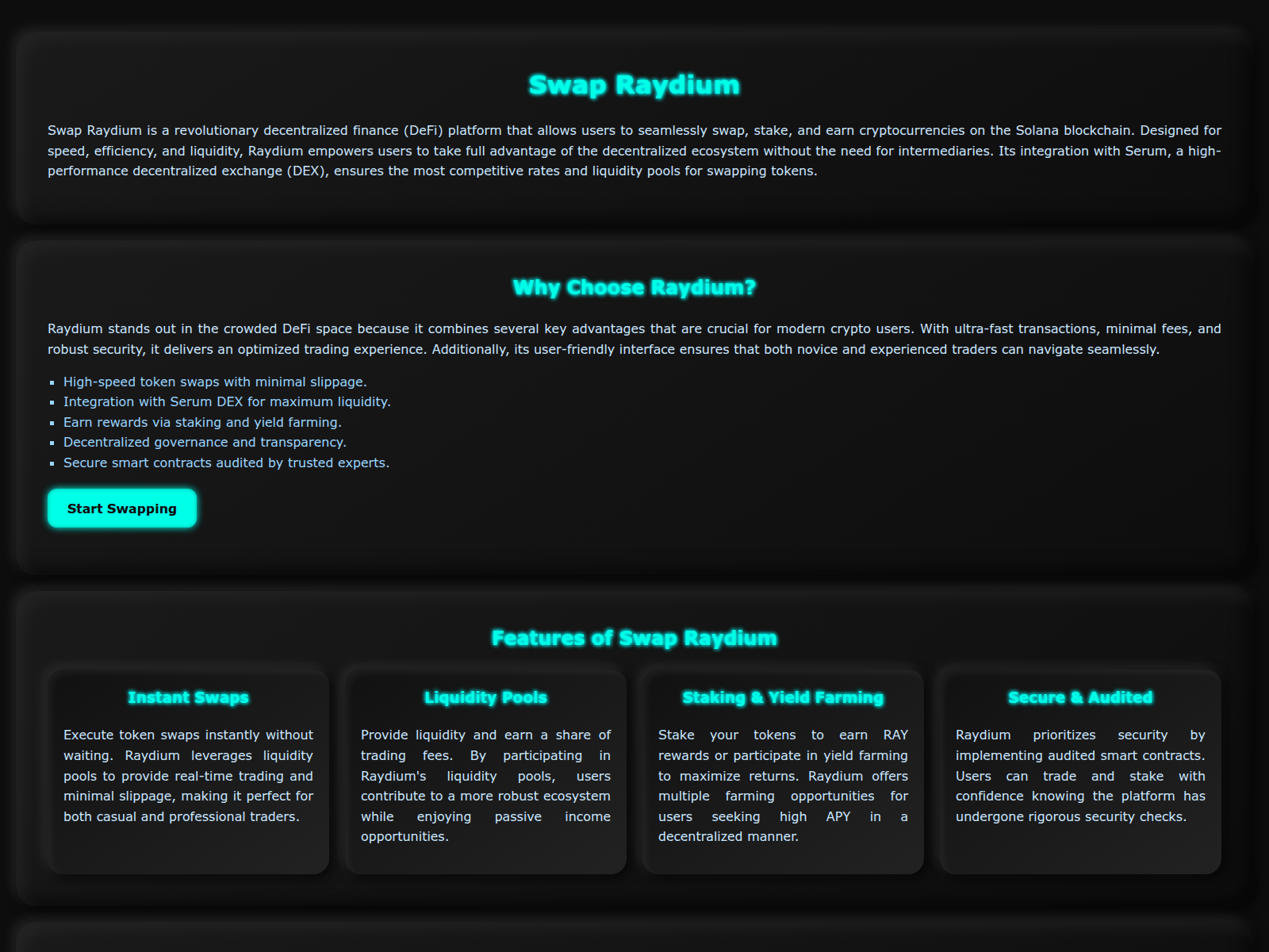 Screenshot of swapp-raydium-en.pages.dev