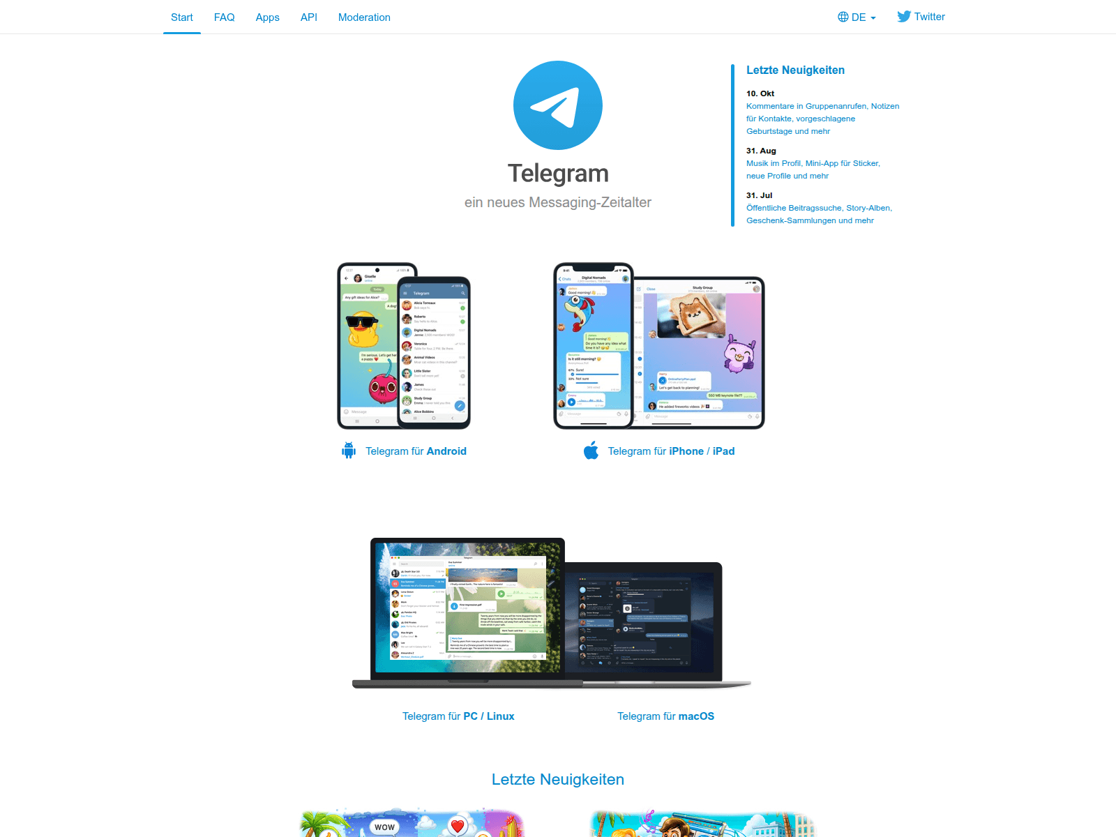 Screenshot of telegram-start.ru