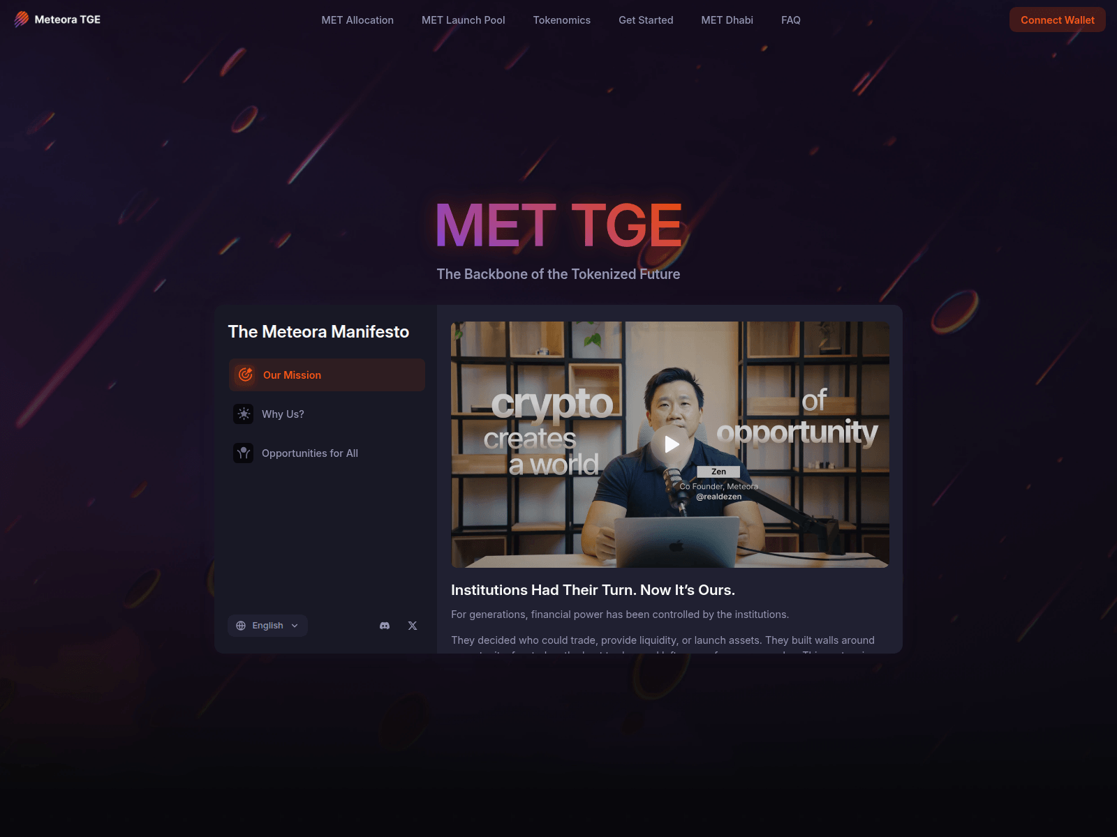 Screenshot of claim.meteoraggs.com