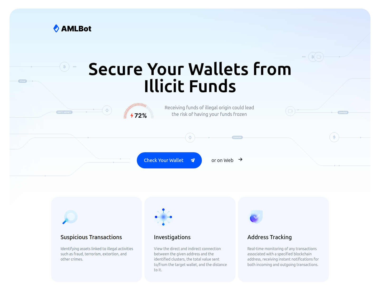 Screenshot of aml-tracker.info
