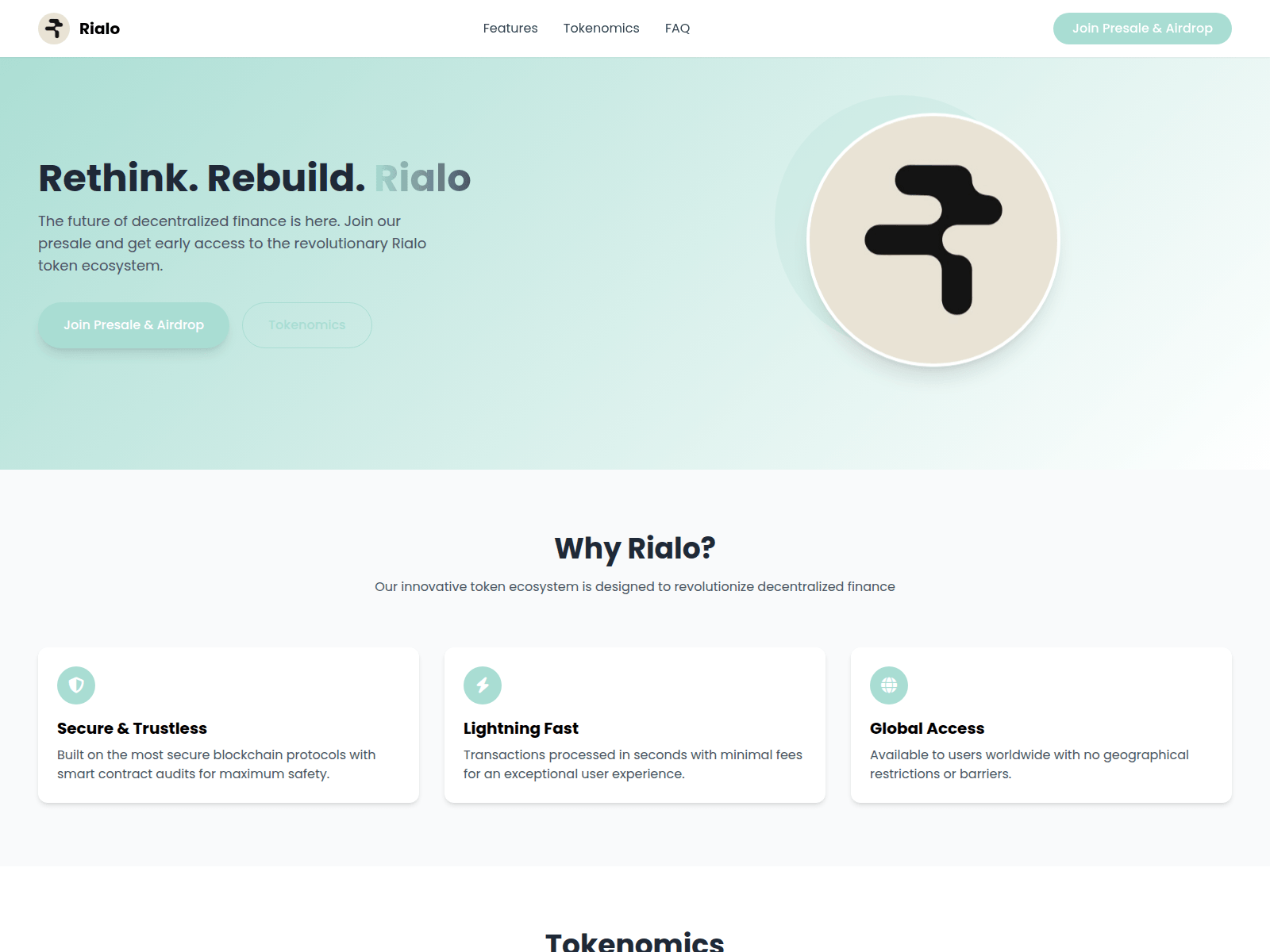 Screenshot of rialotoken.xyz