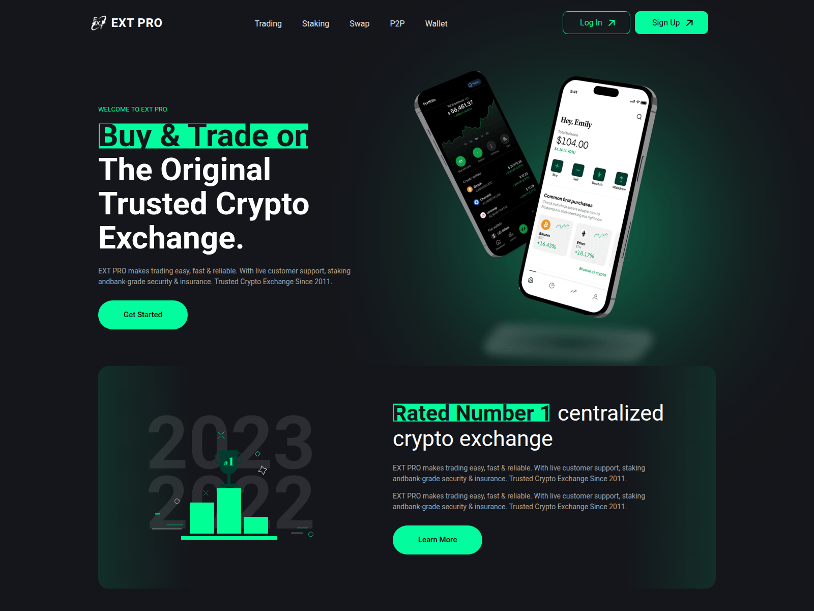 Screenshot of exchangeonline.pro
