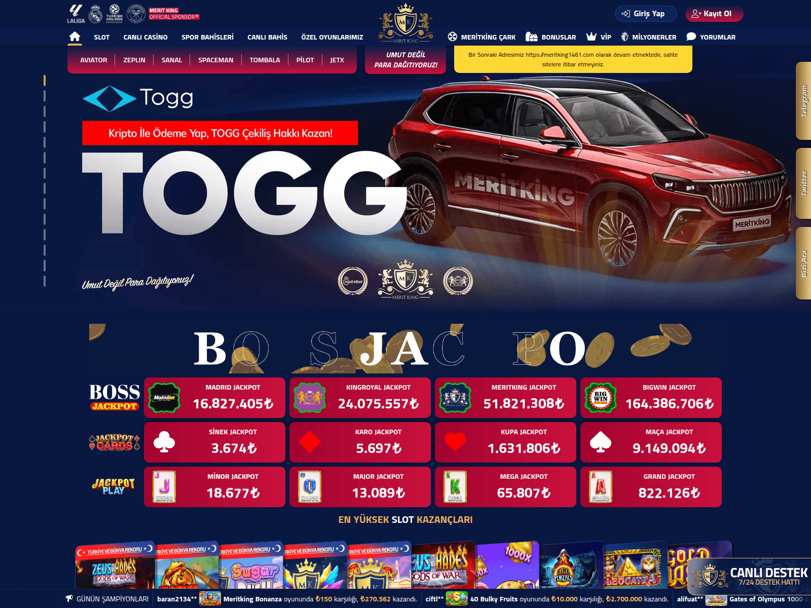 Screenshot of meritking1460.com
