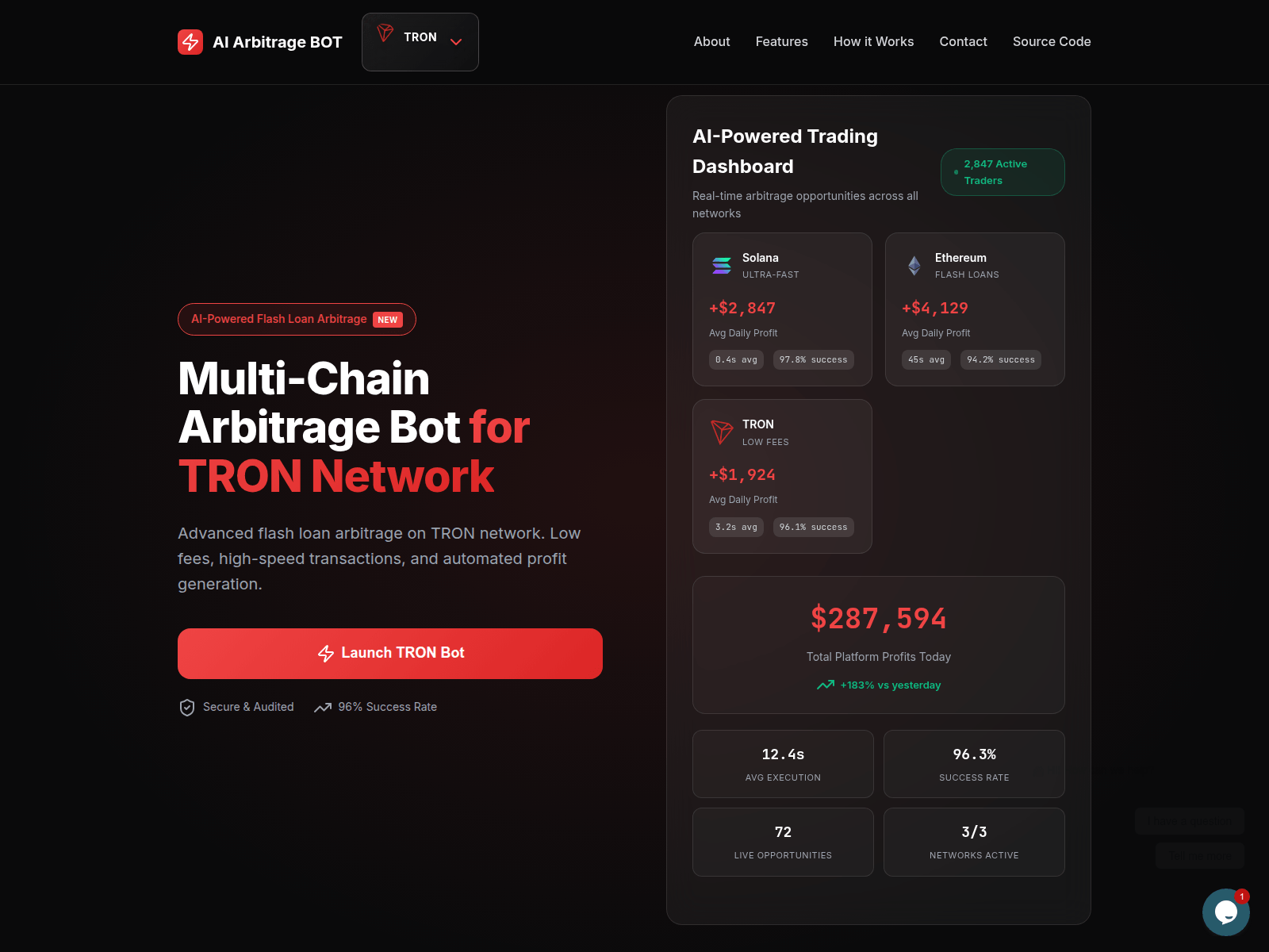 Screenshot of arbitrage-ai.app
