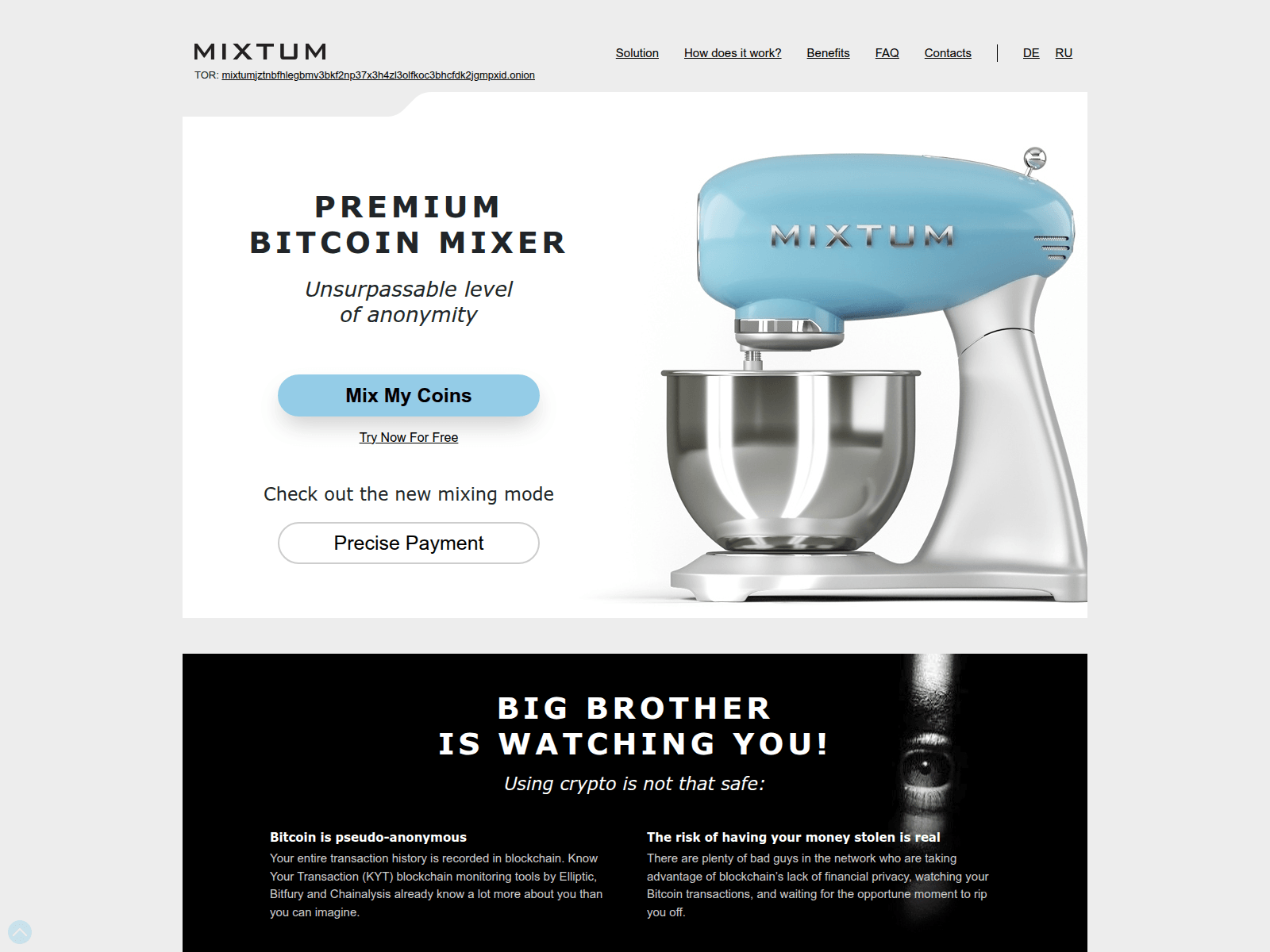 Screenshot of mixum.io