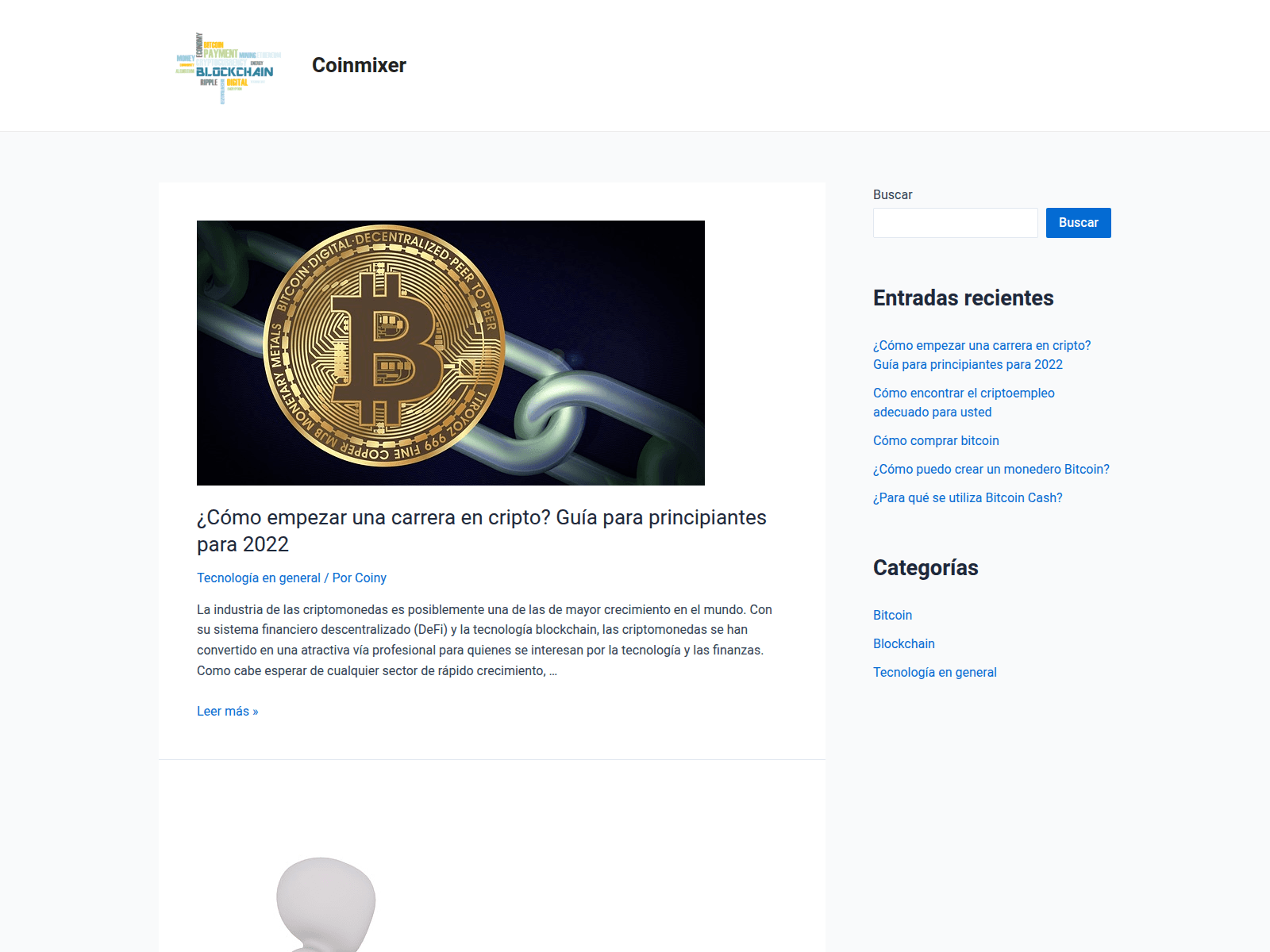 Screenshot of coinmixer.es