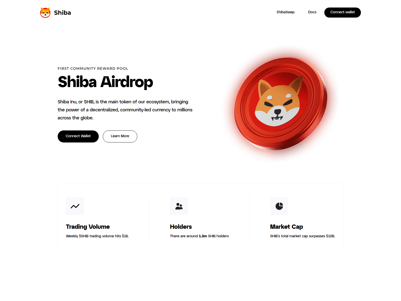 Forensic screenshot of shiba.on-fleek.app